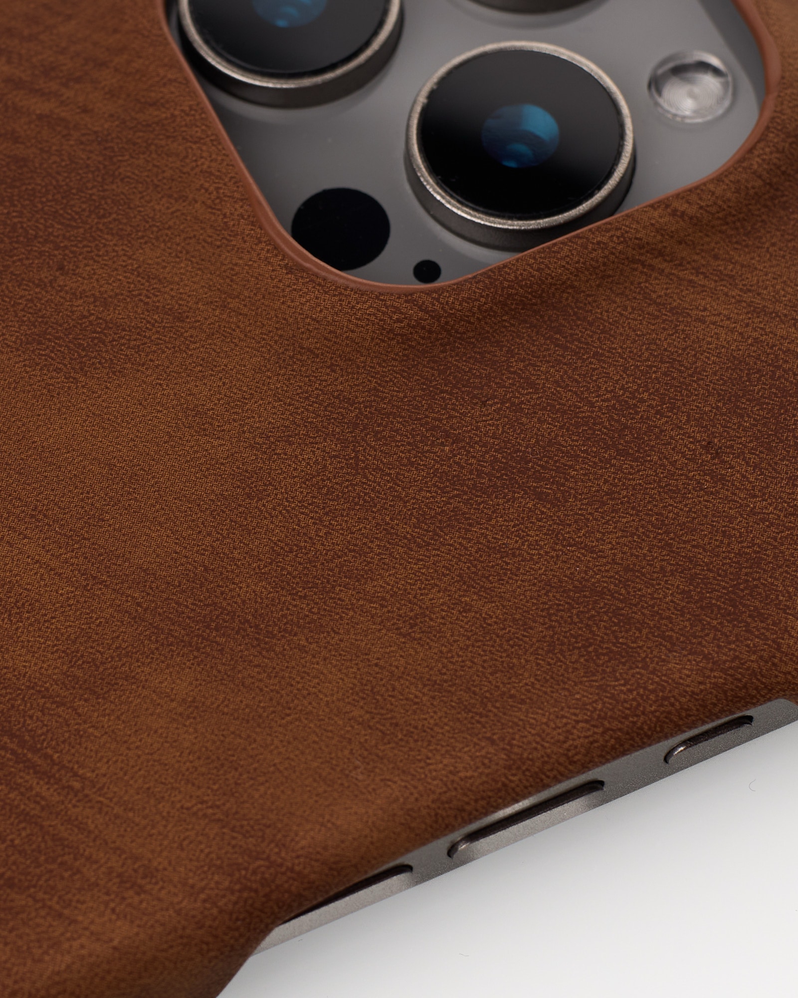Чехол LEATHER Case для iPhone 14 Pro brown