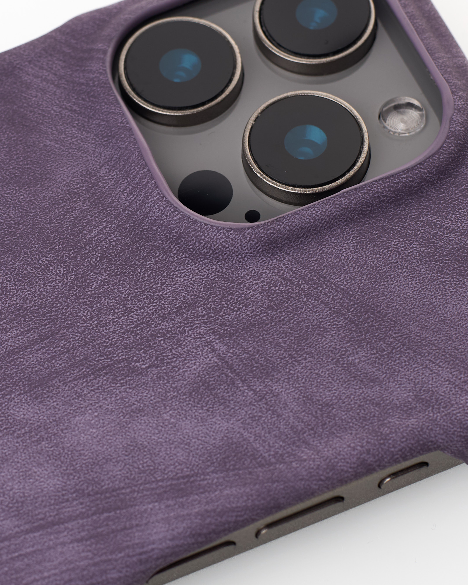 Чехол LEATHER Case для iPhone 15 Pro Max deep purple