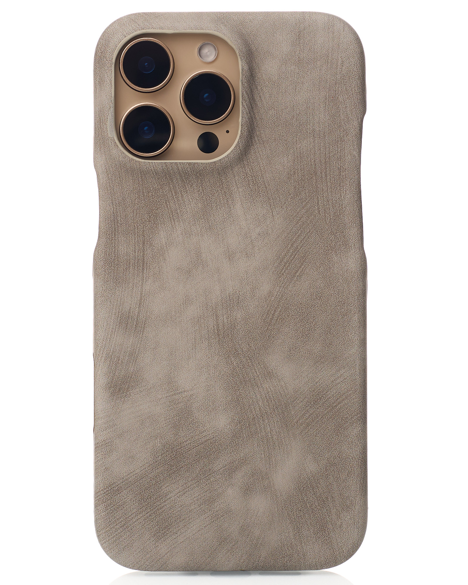 Чехол LEATHER Case для iPhone 15 Pro natural titanium