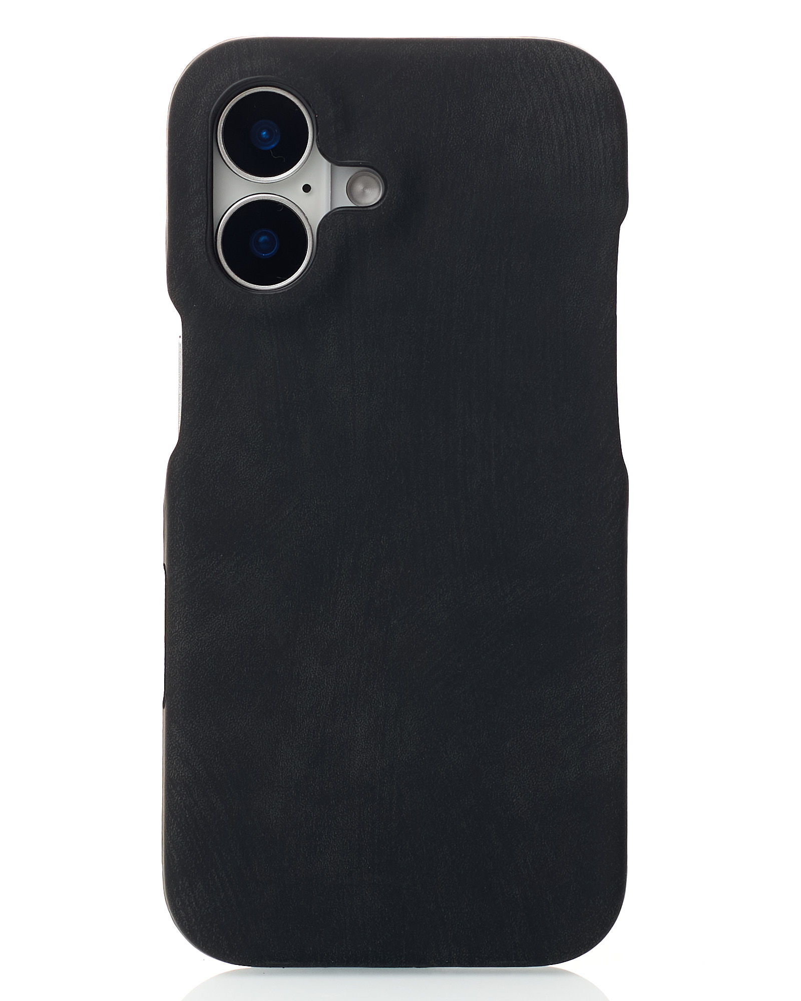 Чехол LEATHER Case для iPhone 16 black