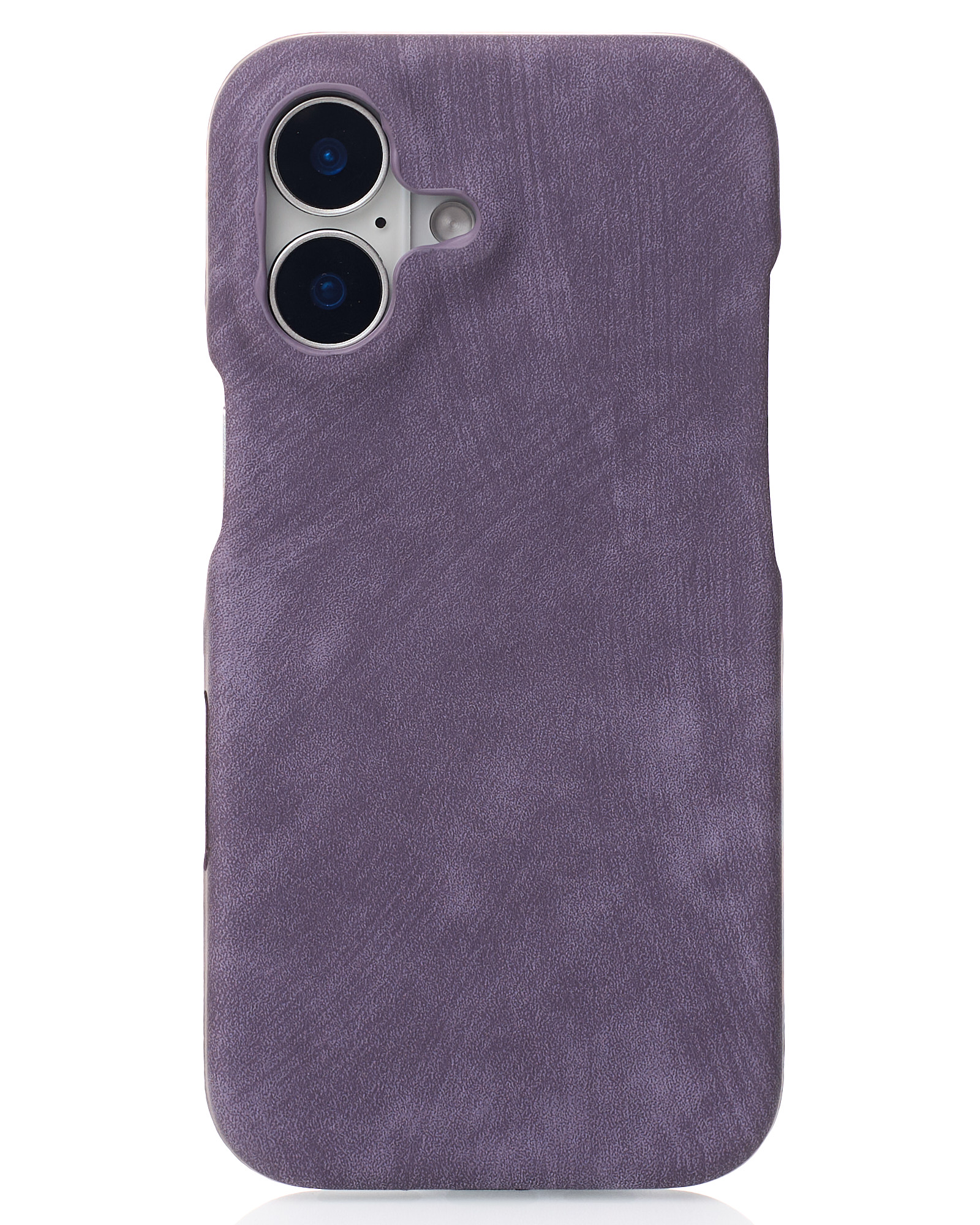 Чехол LEATHER Case для iPhone 16 deep purple
