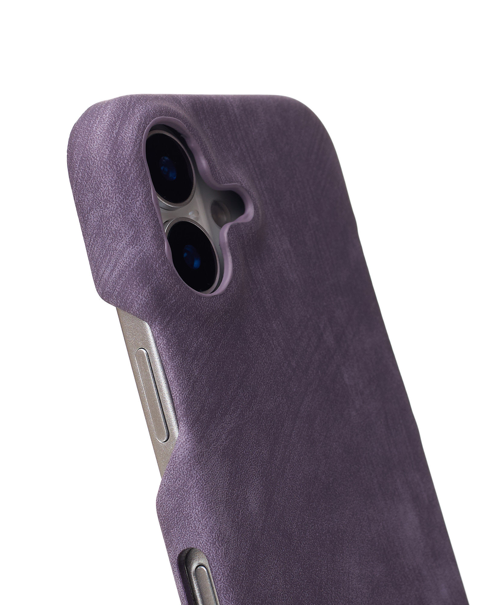 Чехол LEATHER Case для iPhone 16 deep purple