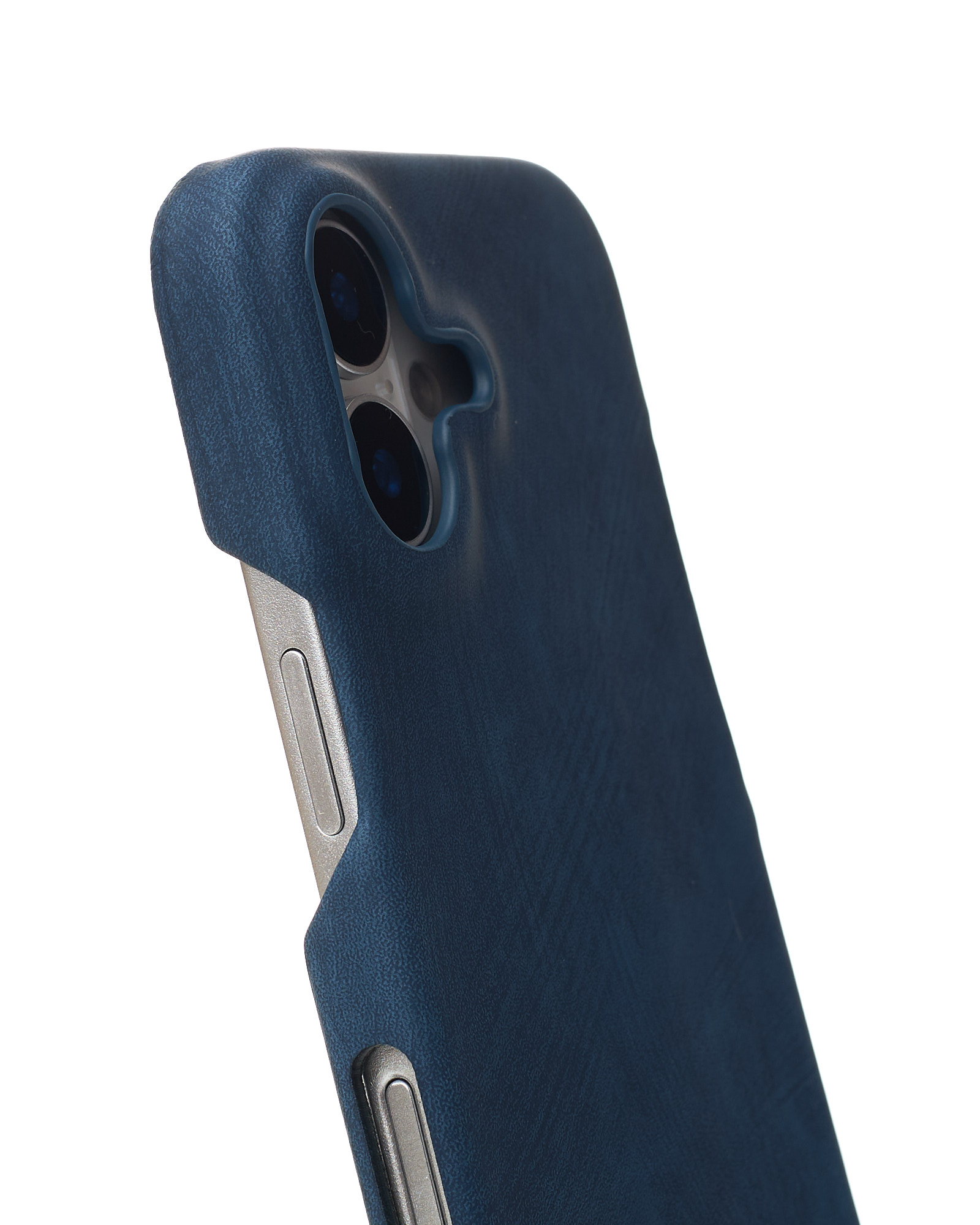 Чехол LEATHER Case для iPhone 16 denim