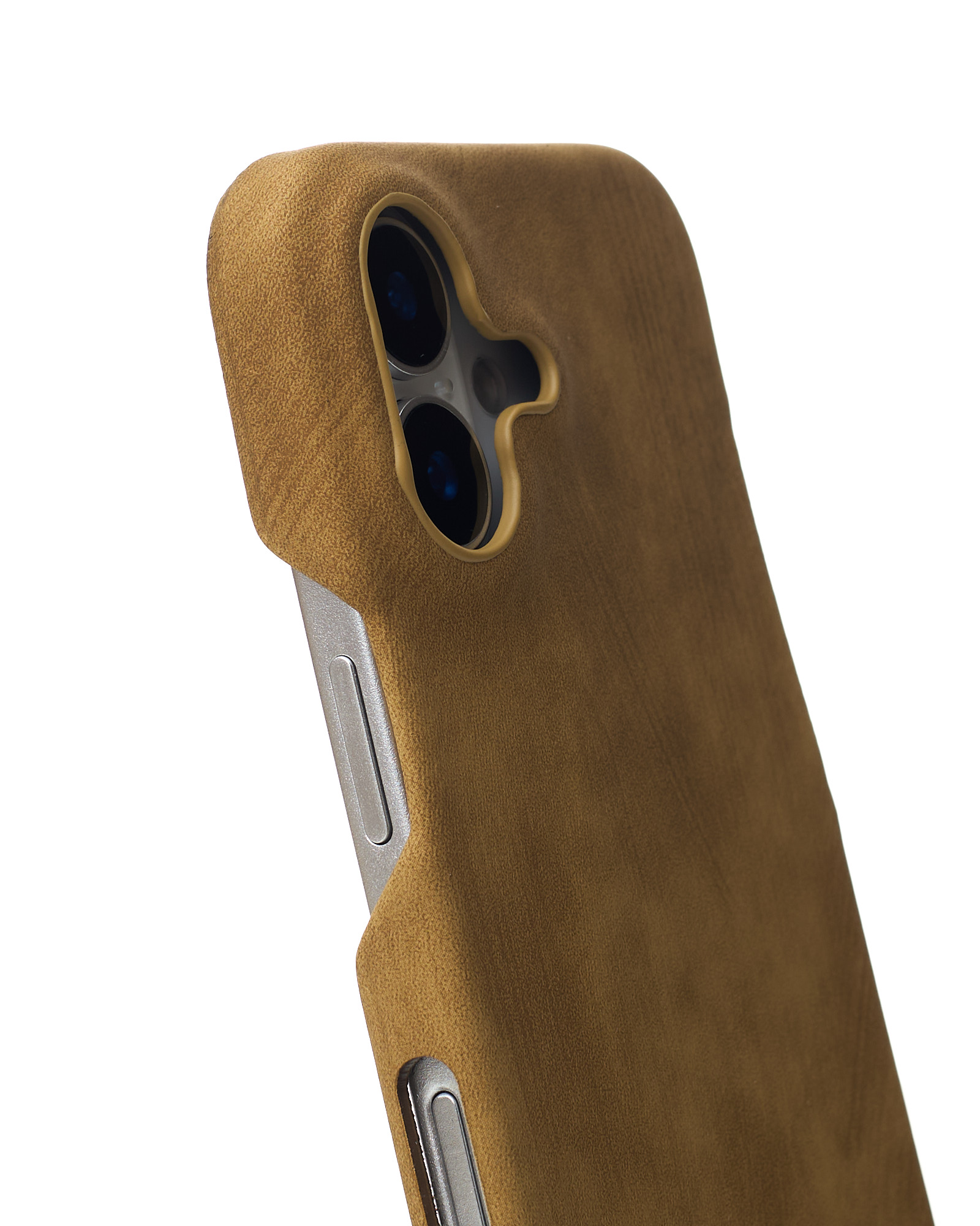 Чехол LEATHER Case для iPhone 16 desert titanium