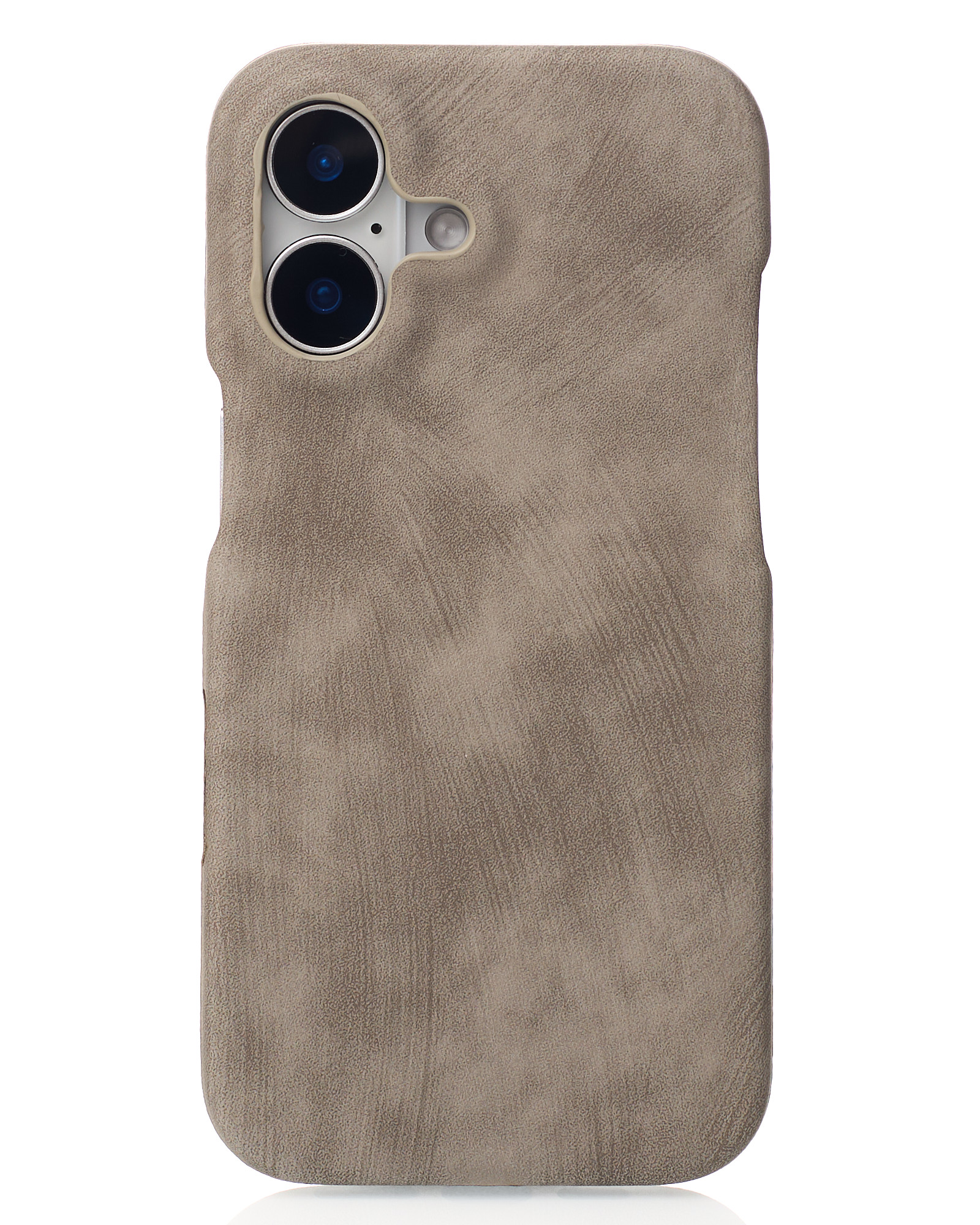 Чехол LEATHER Case для iPhone 16 natural titanium