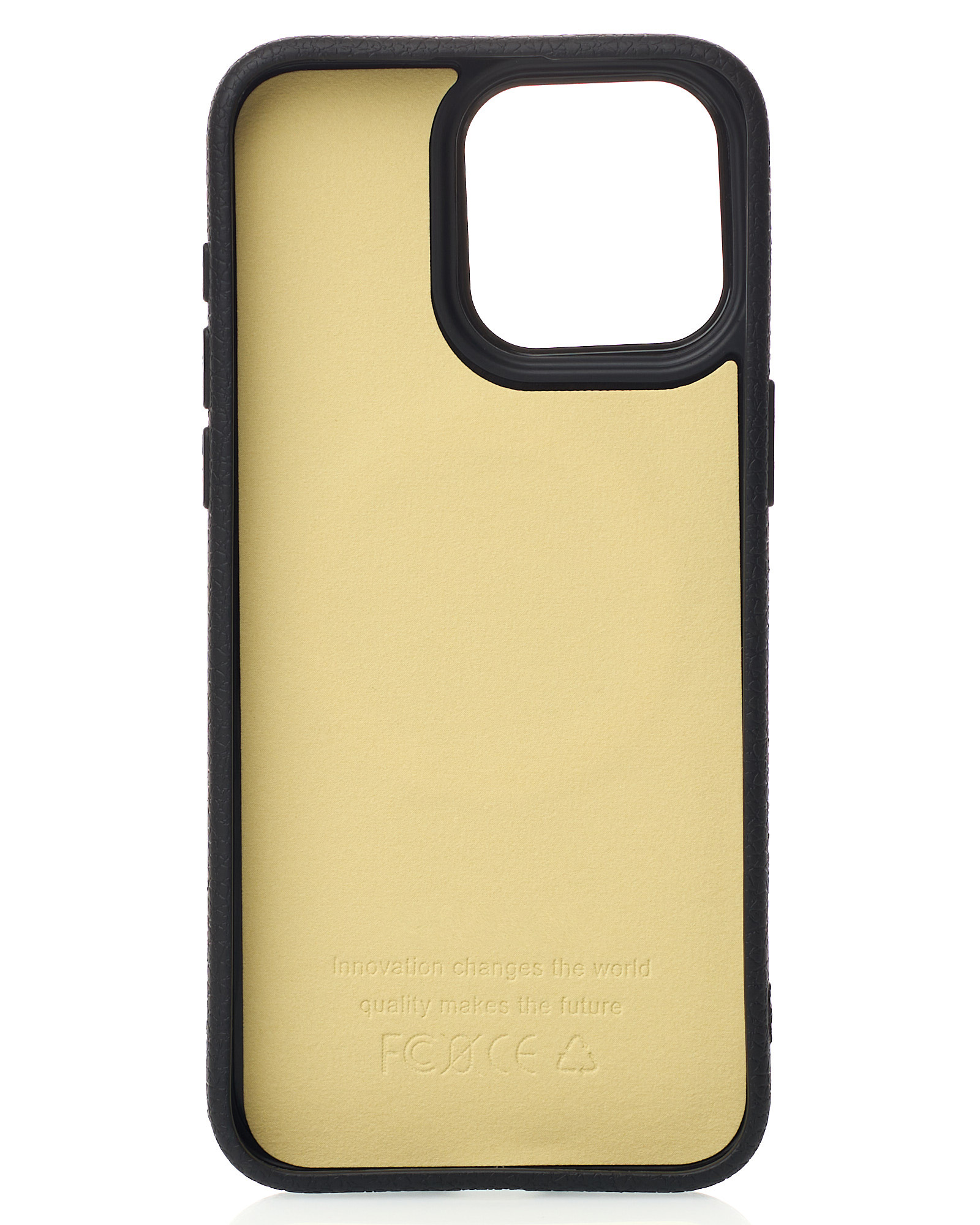 Силиконовый чехол Slim Ring Leather Textured с поддержкой MagSafe для iPhone 15 Pro black