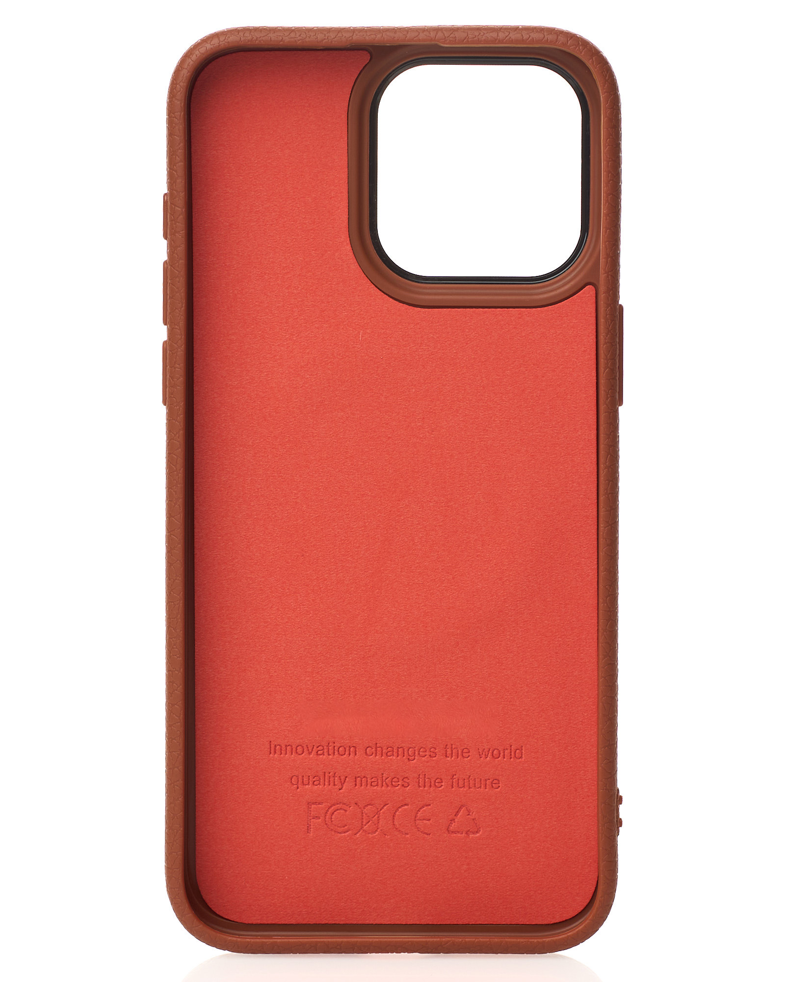 Силиконовый чехол Slim Ring Leather Textured с поддержкой MagSafe для iPhone 15 Pro desert titanium