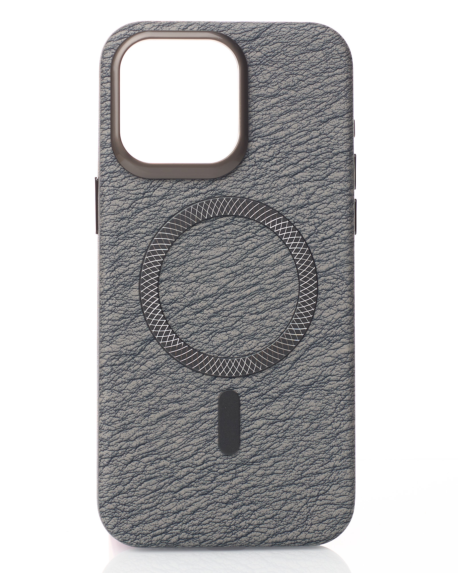 Чехол LUXURY Leather Case с поддержкой MagSafe для iPhone 14 Pro natural titanium