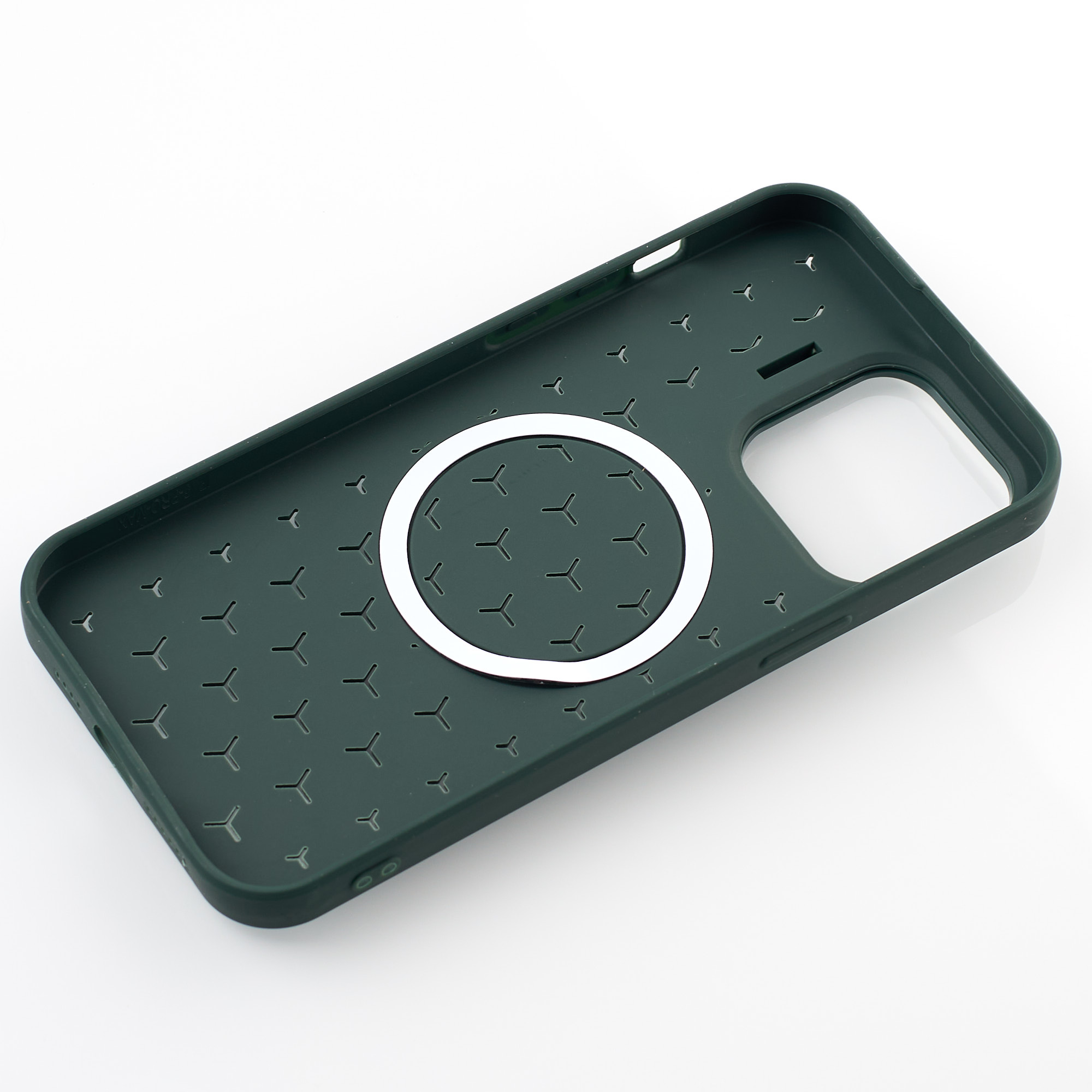 Чехол MagSafe MOSAIC для iPhone 15 Pro темно-зеленый