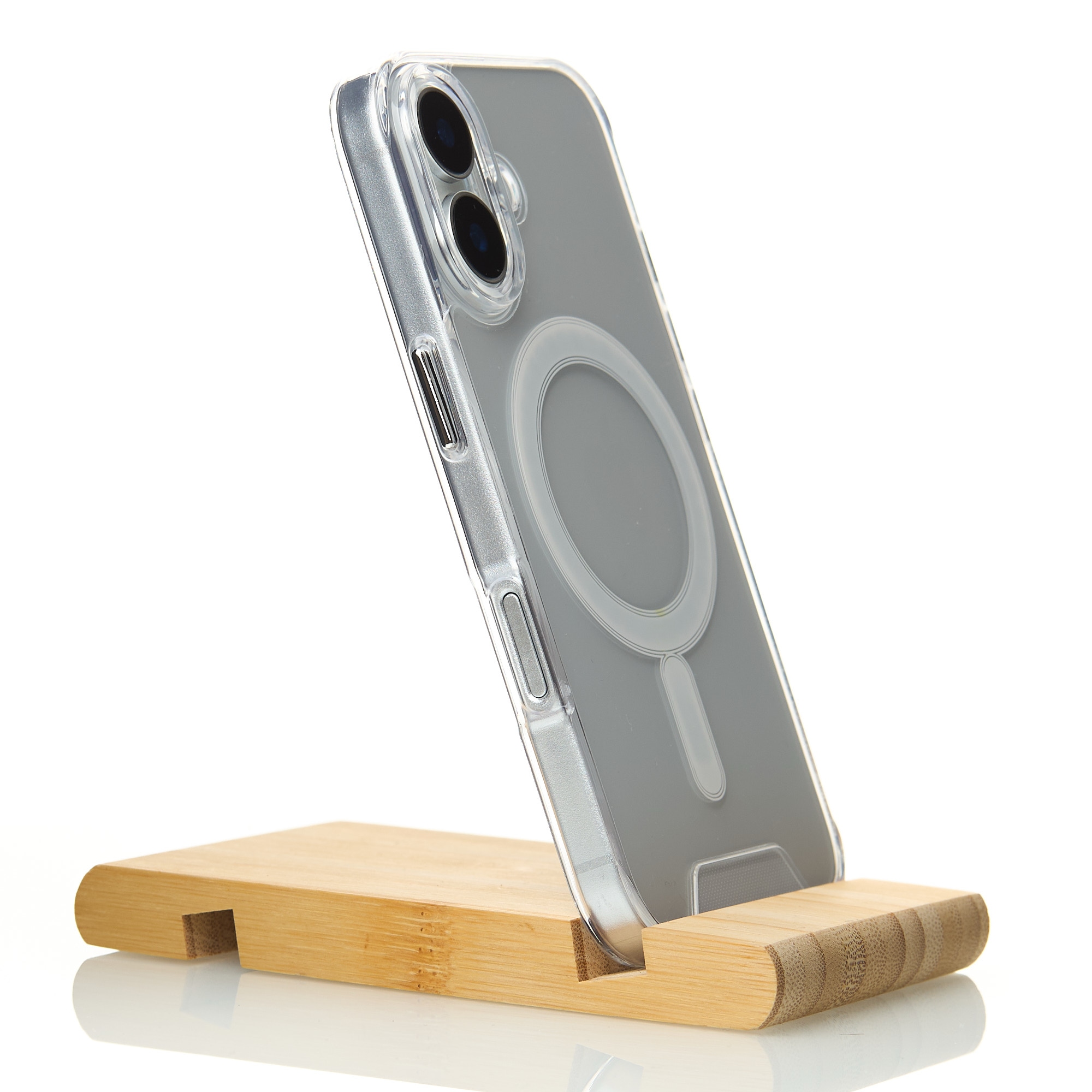 Чехол SPACE CASE с поддержкой MagSafe для iPhone 16 прозрачный