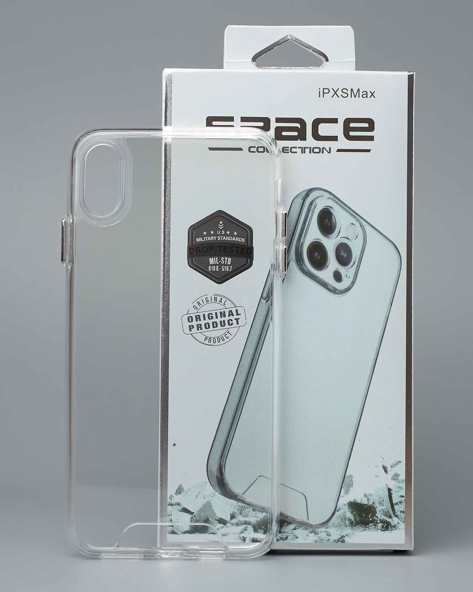 Чехол Space Case (1st Gen) для iPhone XS MAX прозрачный
