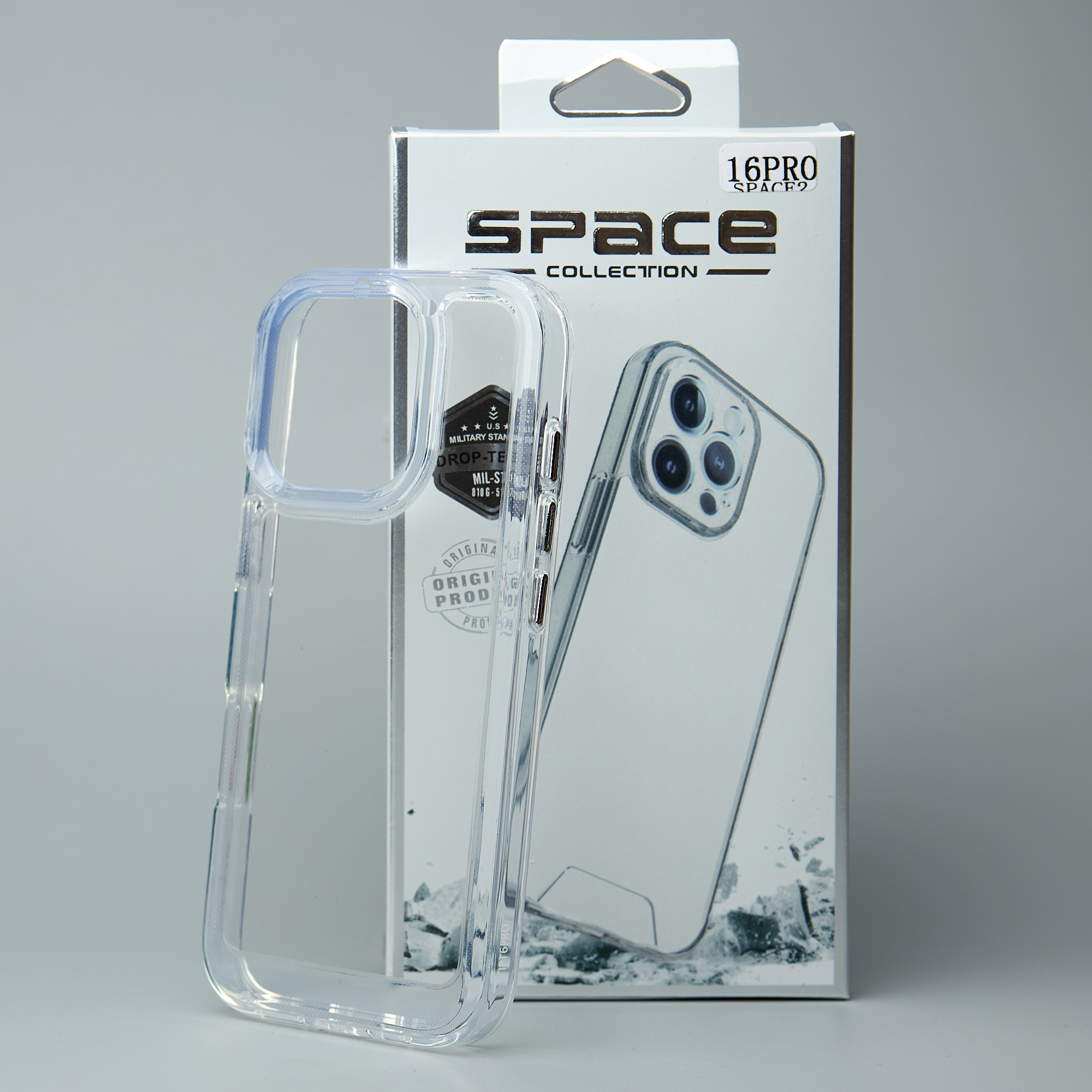 Чехол Space Case (2nd Gen) для iPhone 16 Pro Max прозрачный