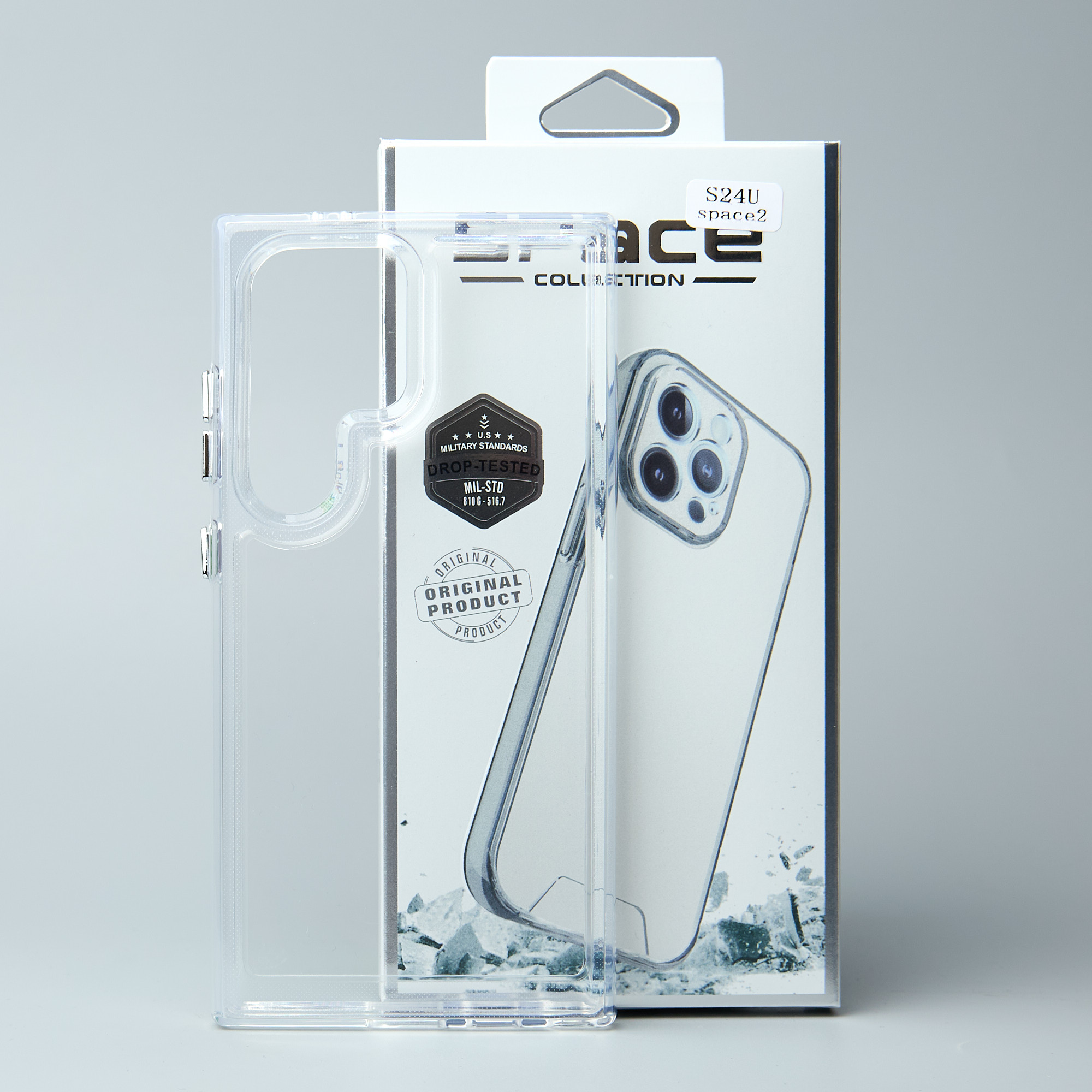 Чехол Space Case (2nd Gen) для Samsung S24 Ultra прозрачный