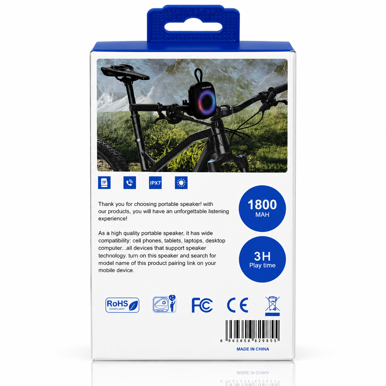 Колонка Bluetooth Blueseed BS-296 blue