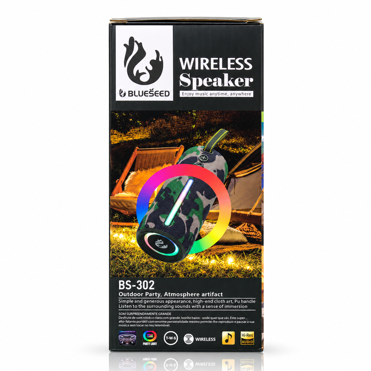 Колонка Bluetooth Blueseed BS-302 camouflage