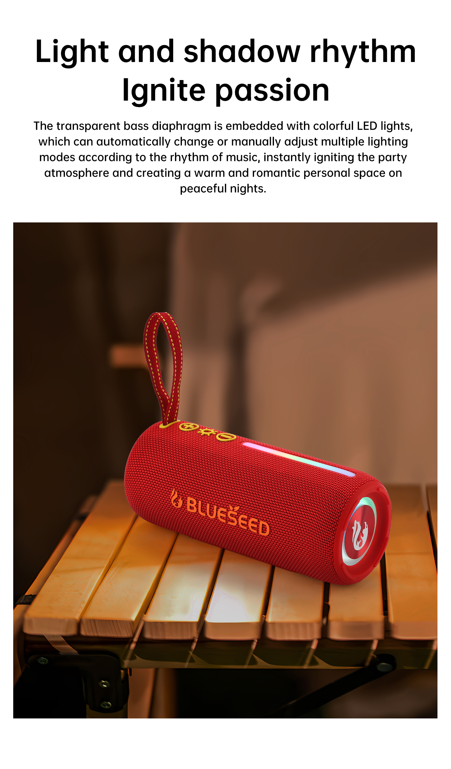 Колонка Bluetooth Blueseed BS-302 red