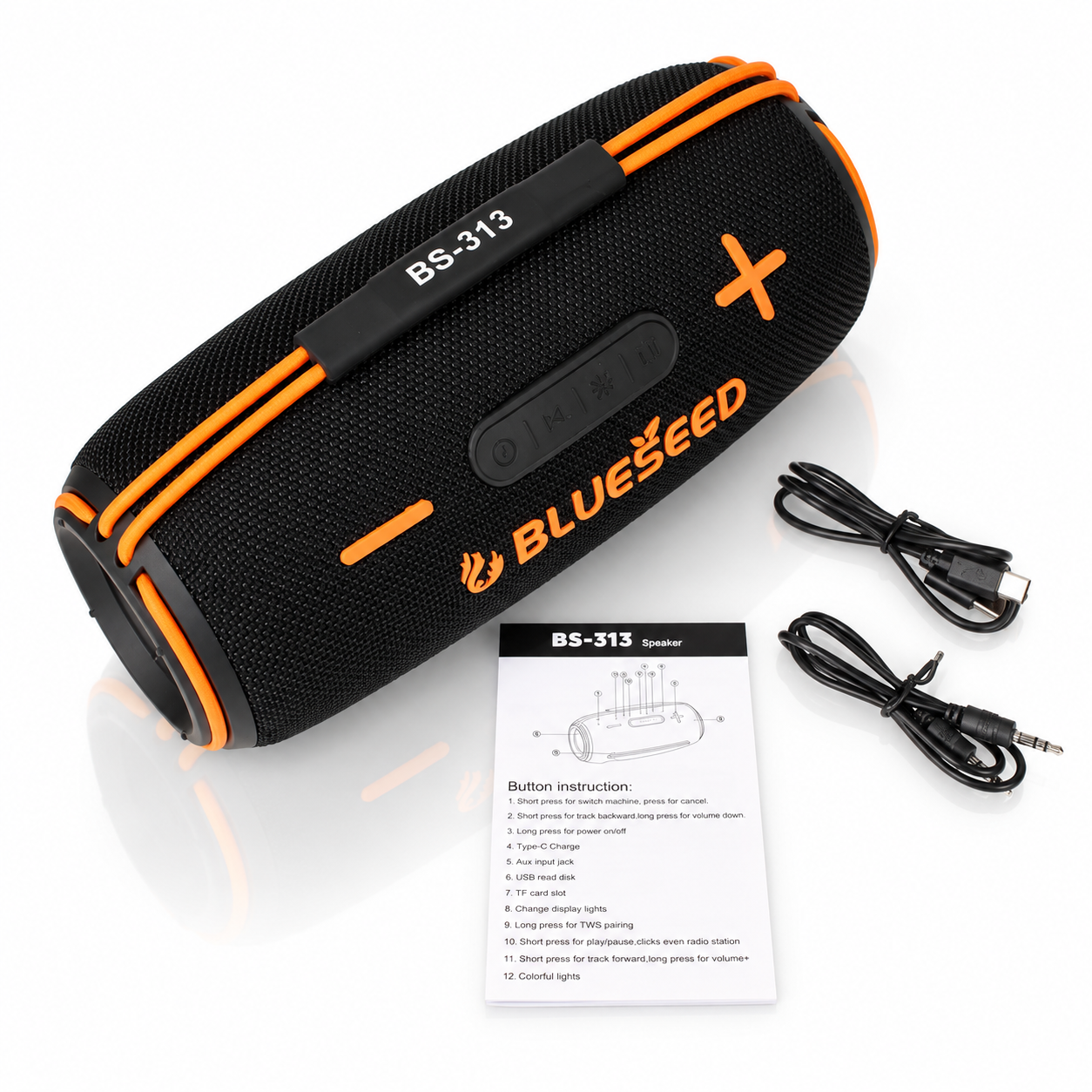 Колонка Bluetooth Blueseed BS-313 black