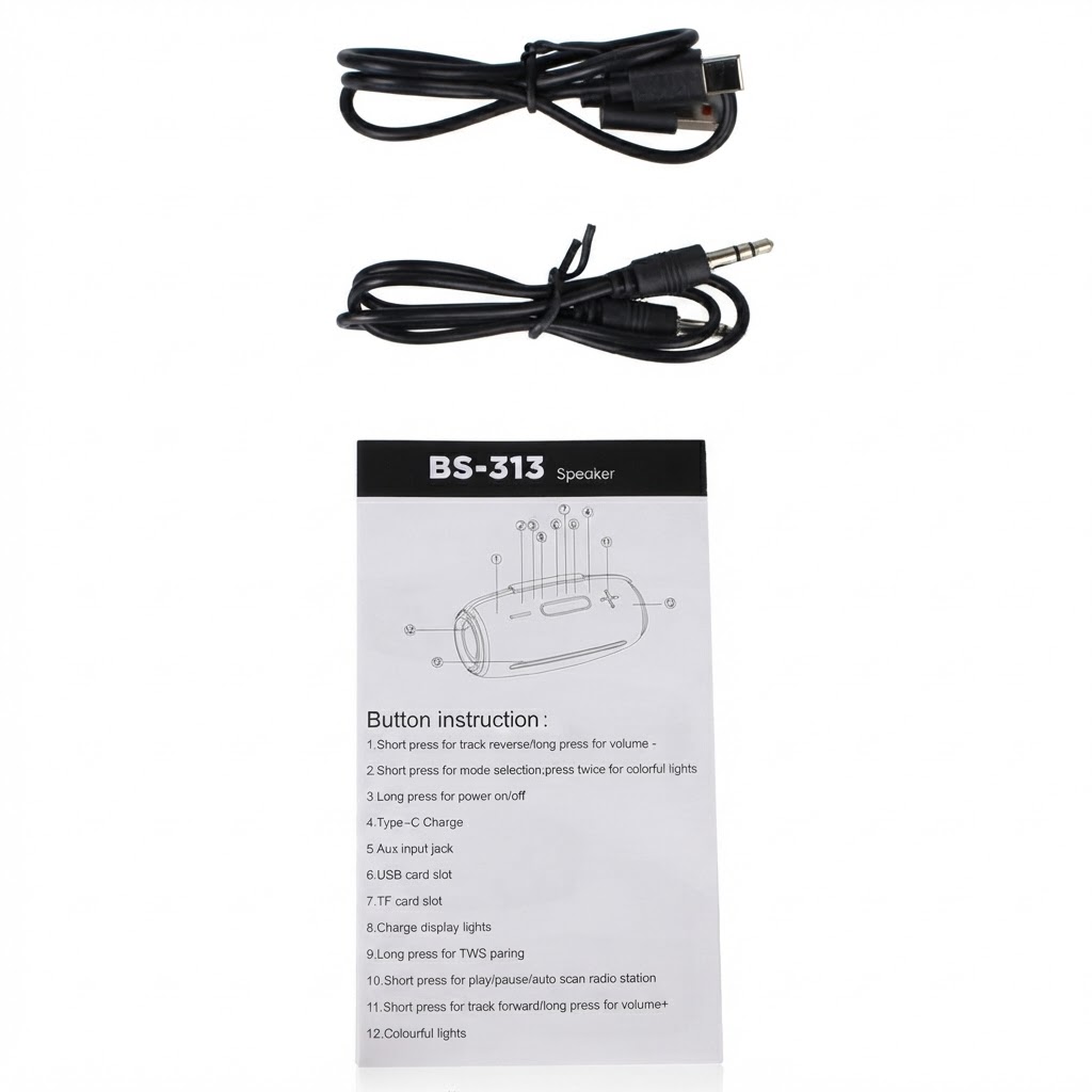 Колонка Bluetooth Blueseed BS-313 black