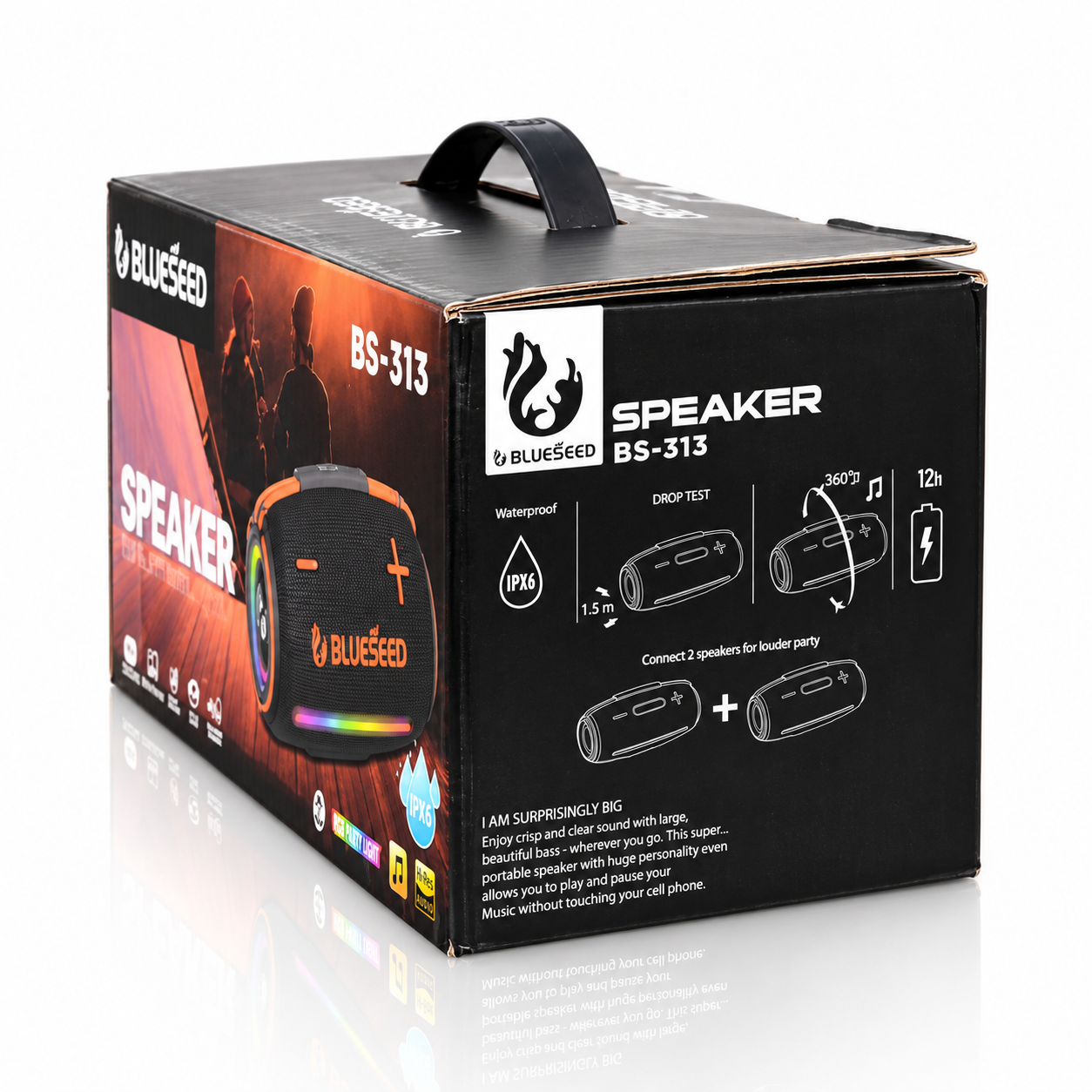 Колонка Bluetooth Blueseed BS-313 black