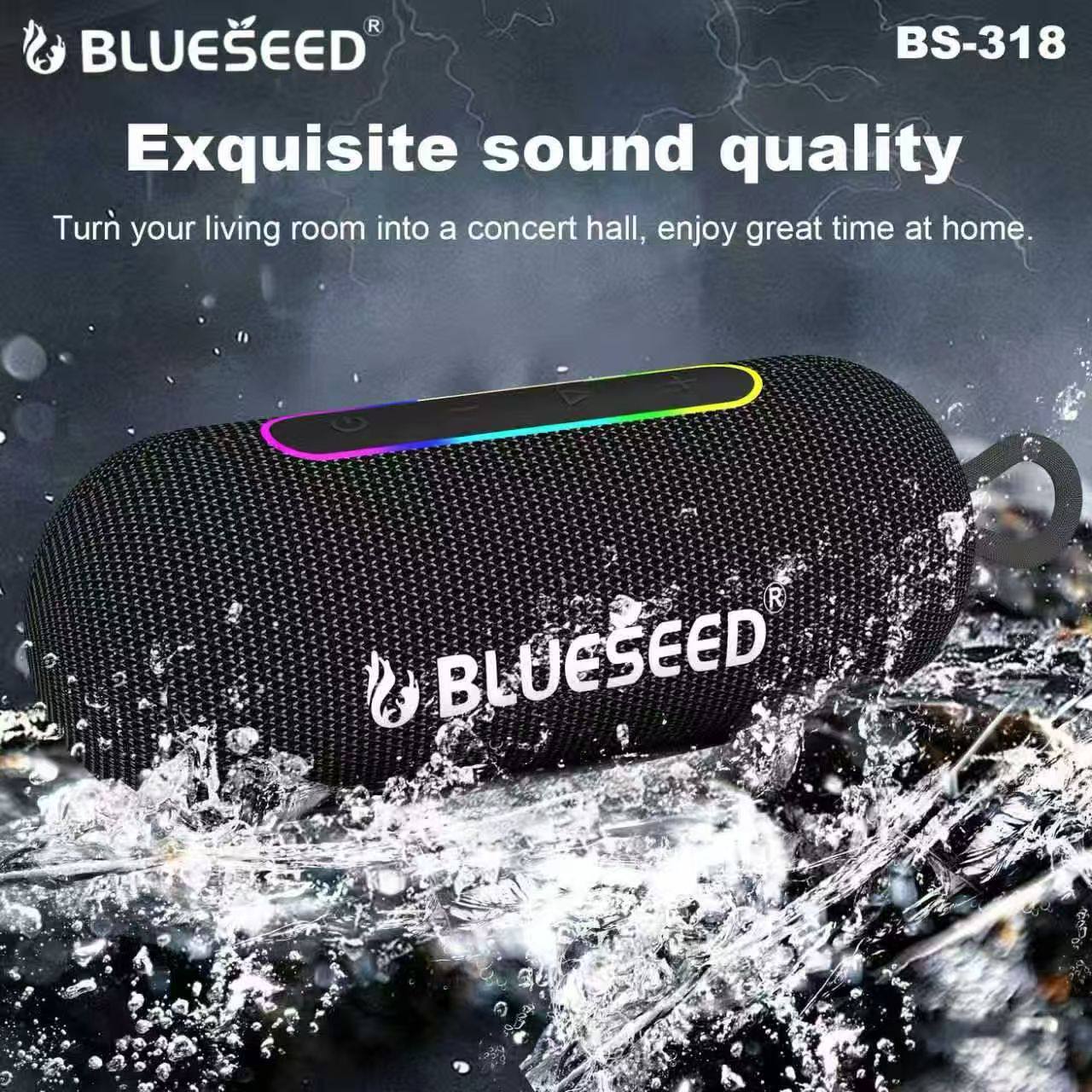 Колонка Bluetooth Blueseed BS-318 black