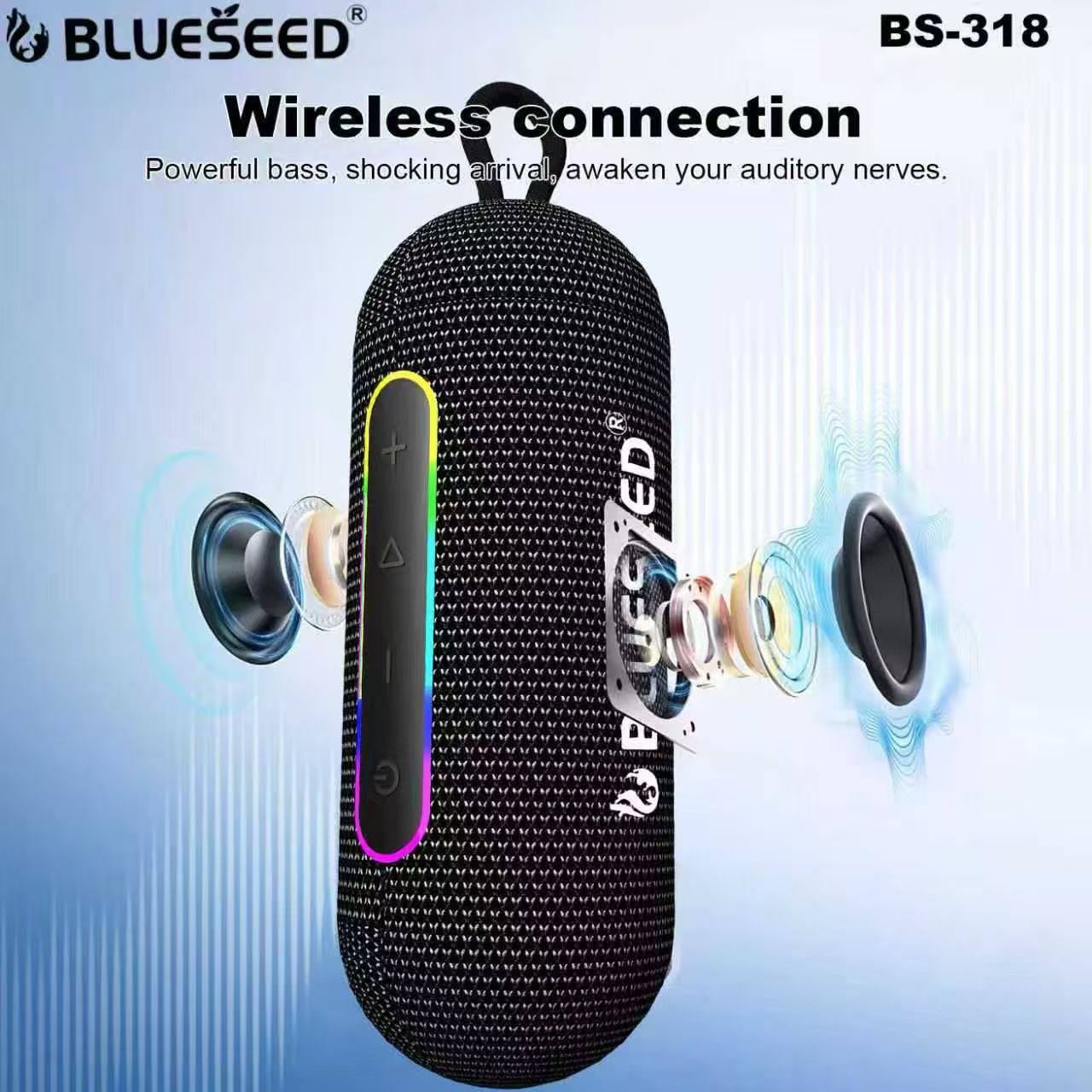 Колонка Bluetooth Blueseed BS-318 black