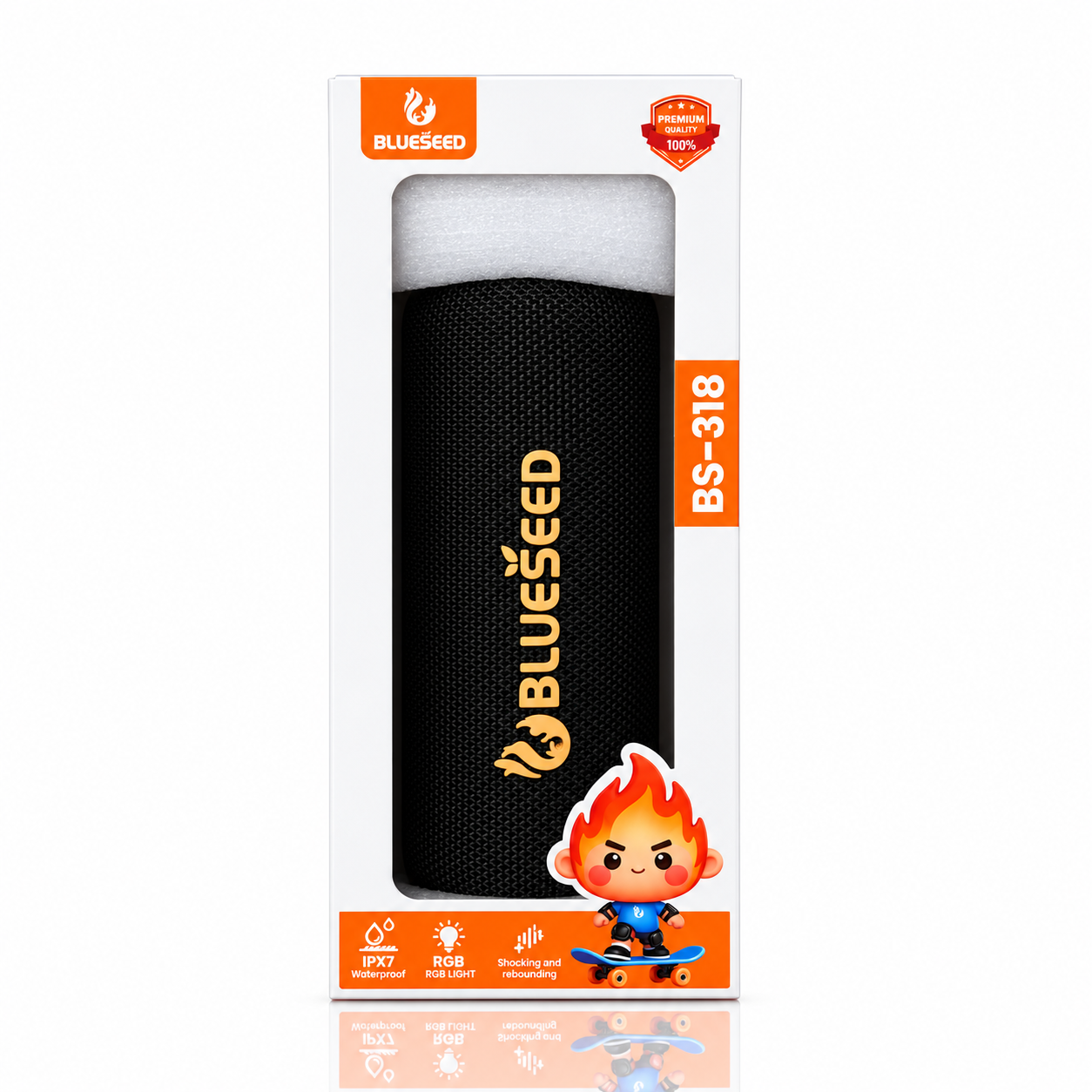 Колонка Bluetooth Blueseed BS-318 black