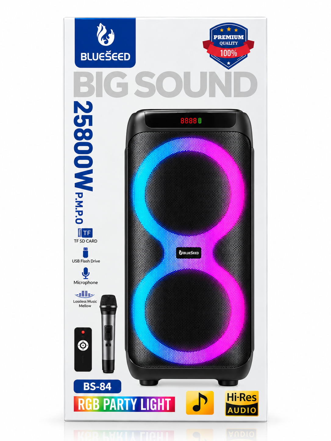 Колонка Bluetooth Blueseed BS-84 black