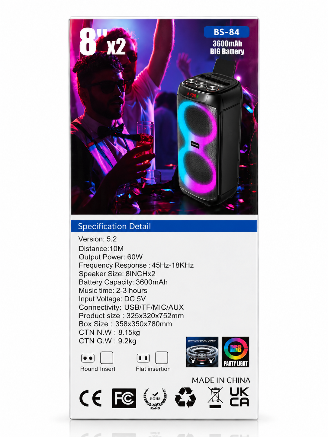 Колонка Bluetooth Blueseed BS-84 black