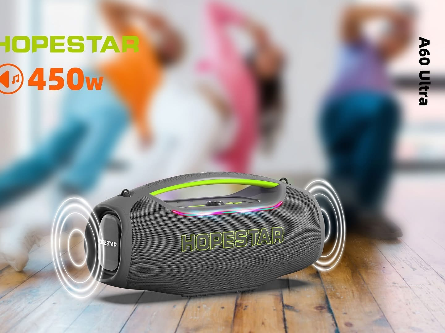 Колонка Bluetooth Hopestar A60 Ultra gray