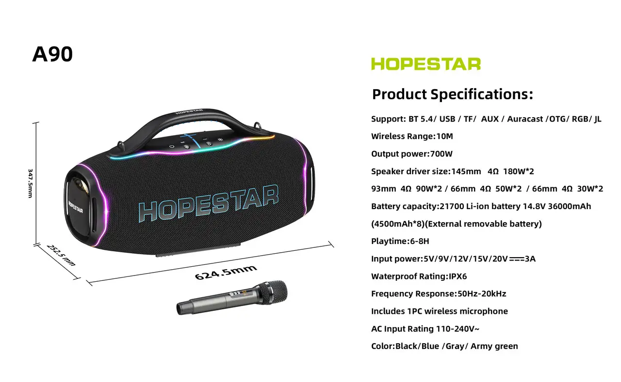 Колонка Bluetooth Hopestar A90 camouflage