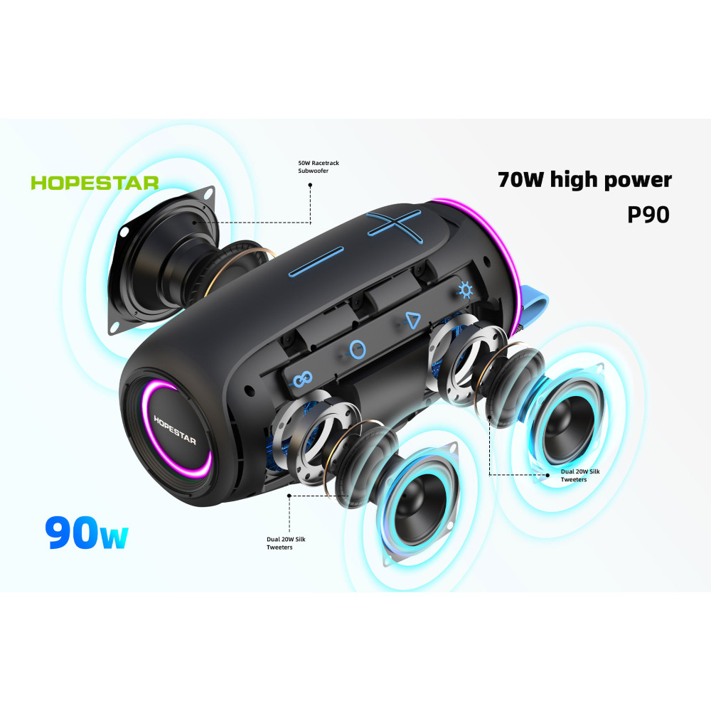 Колонка Bluetooth Hopestar P90 blue