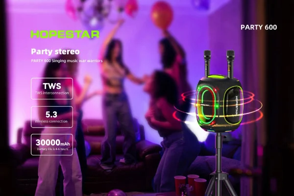 Колонка Bluetooth Hopestar PARTY BOX 600 gray