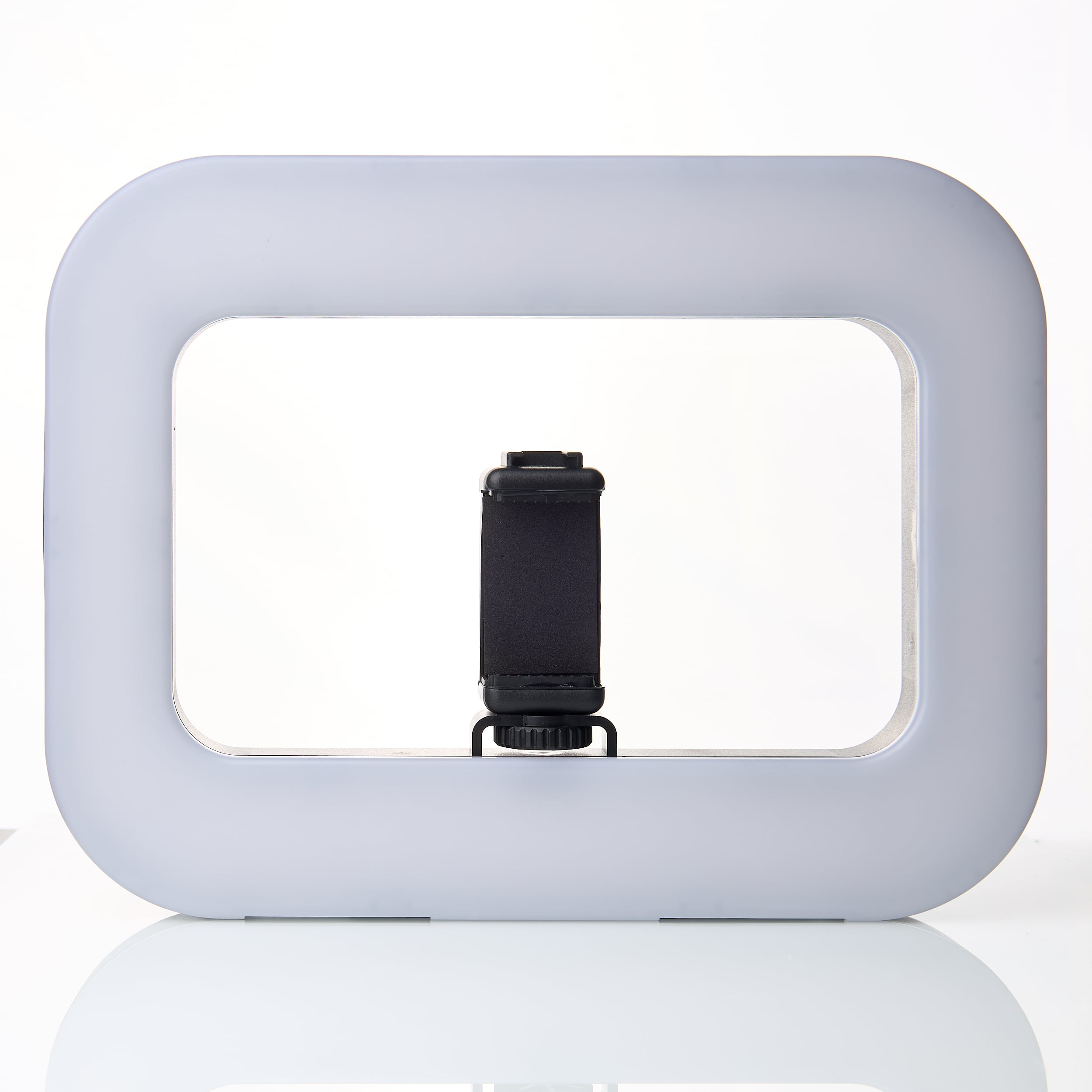 LED-лампа DC Q-01 с держателем для селфи (прямоугольная) черный