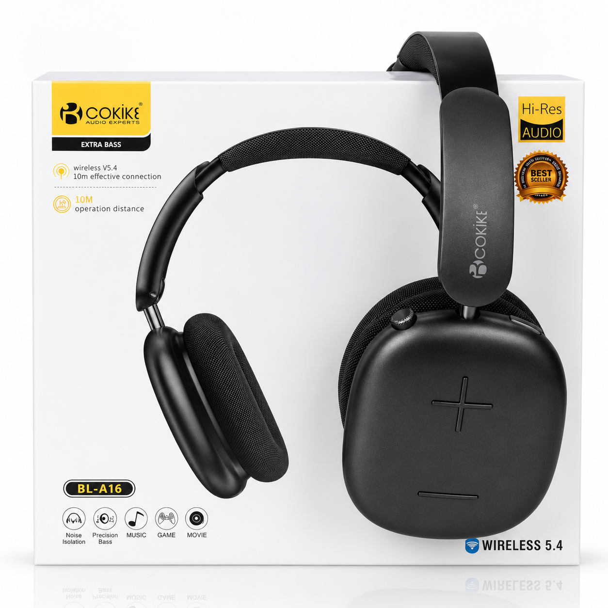 Наушники Bluetooth Blueseed BS-A16 (накладные) black