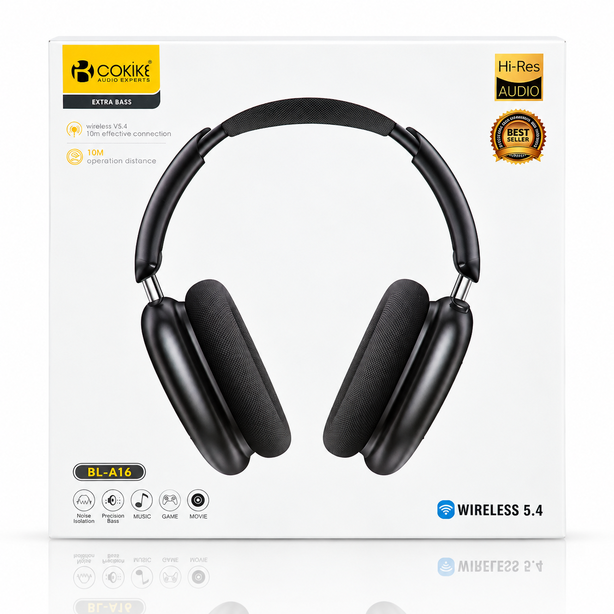 Наушники Bluetooth Blueseed BS-A16 (накладные) black