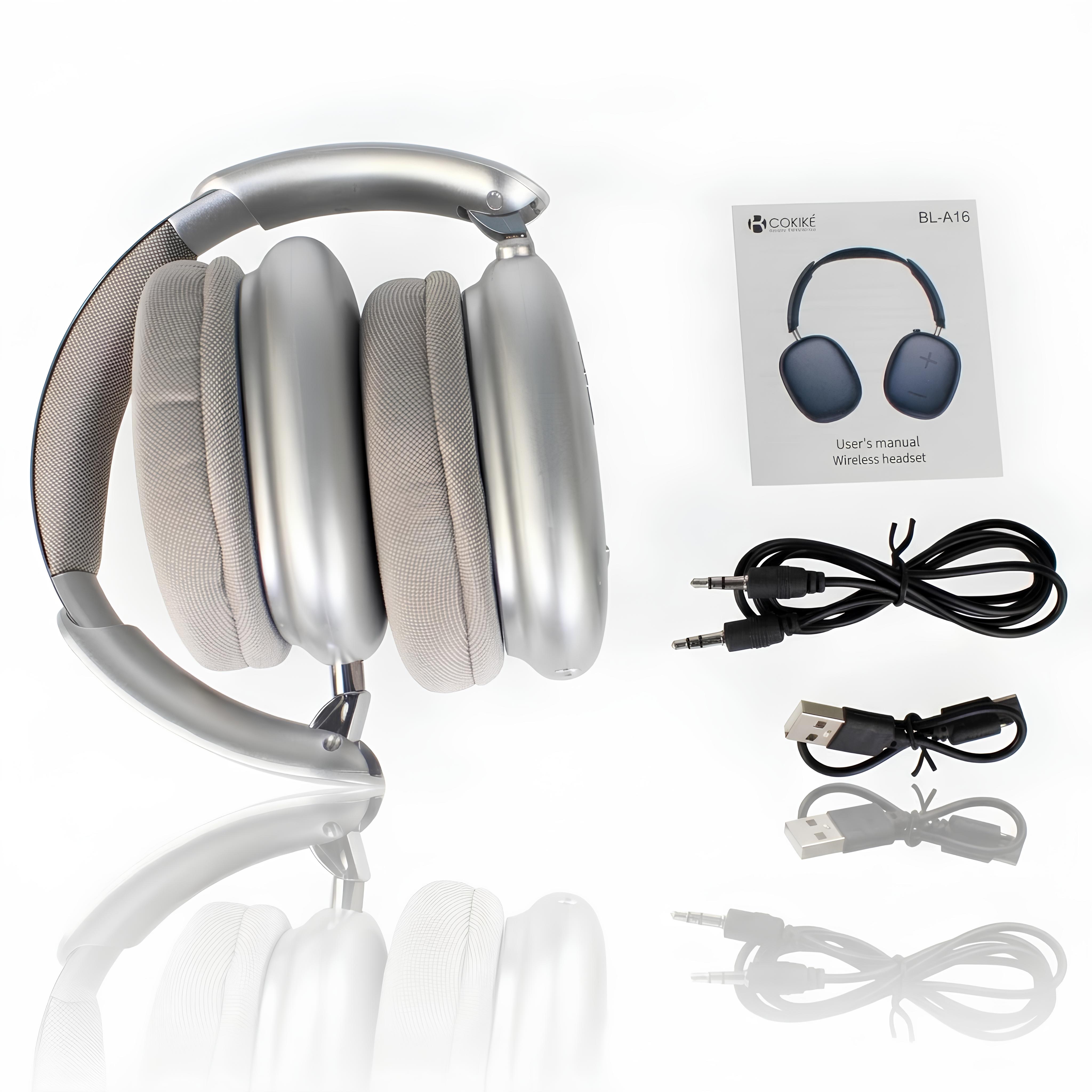Наушники Bluetooth Blueseed BS-A16 (накладные) silver