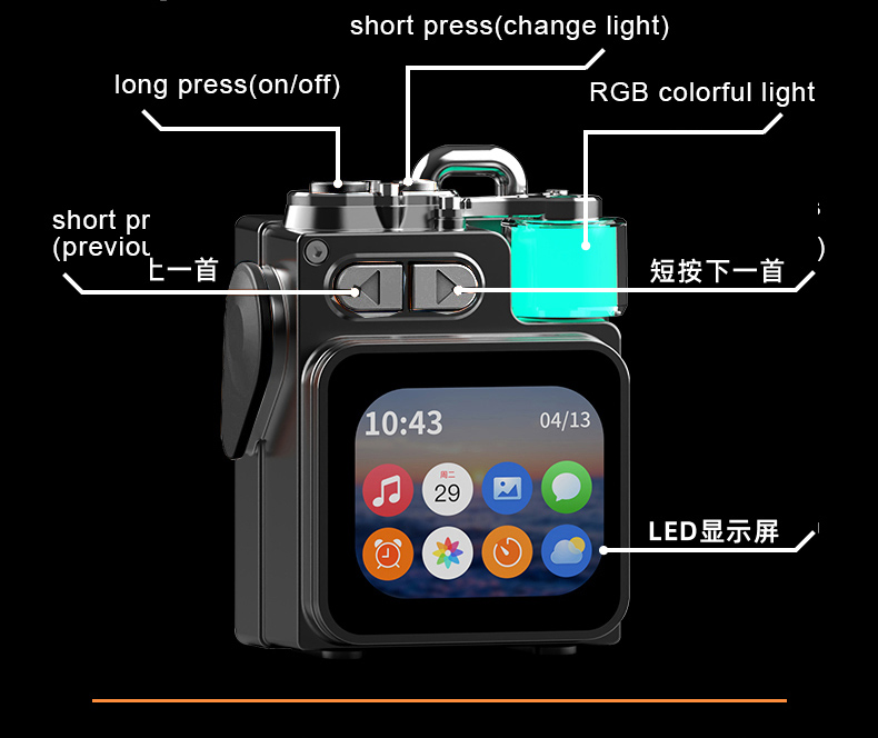 Колонка Bluetooth Blueseed DK-08 black