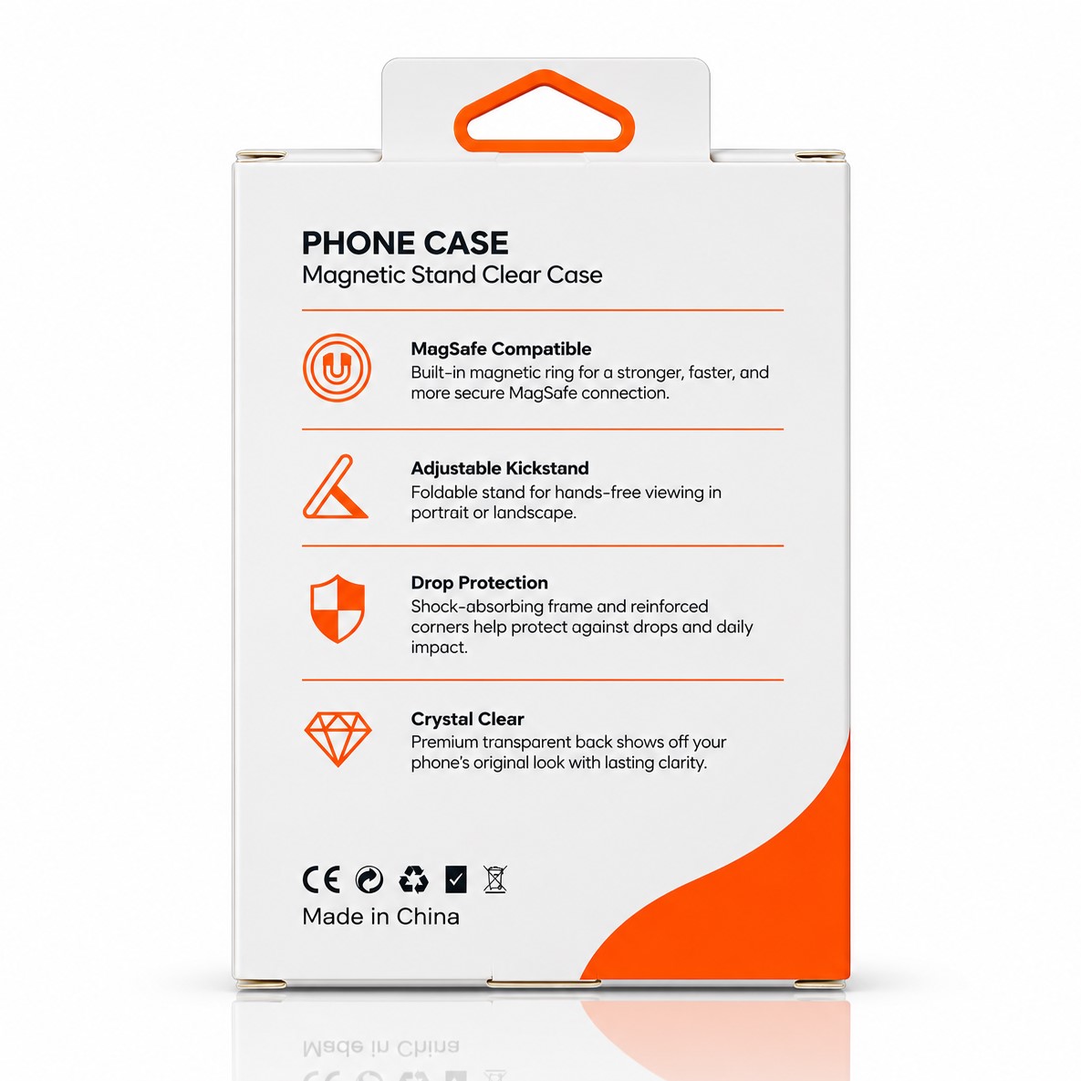 Пластиковый чехол FOLD CLEAR COLORS с поддержкой MagSafe для iPhone DUO deep purple