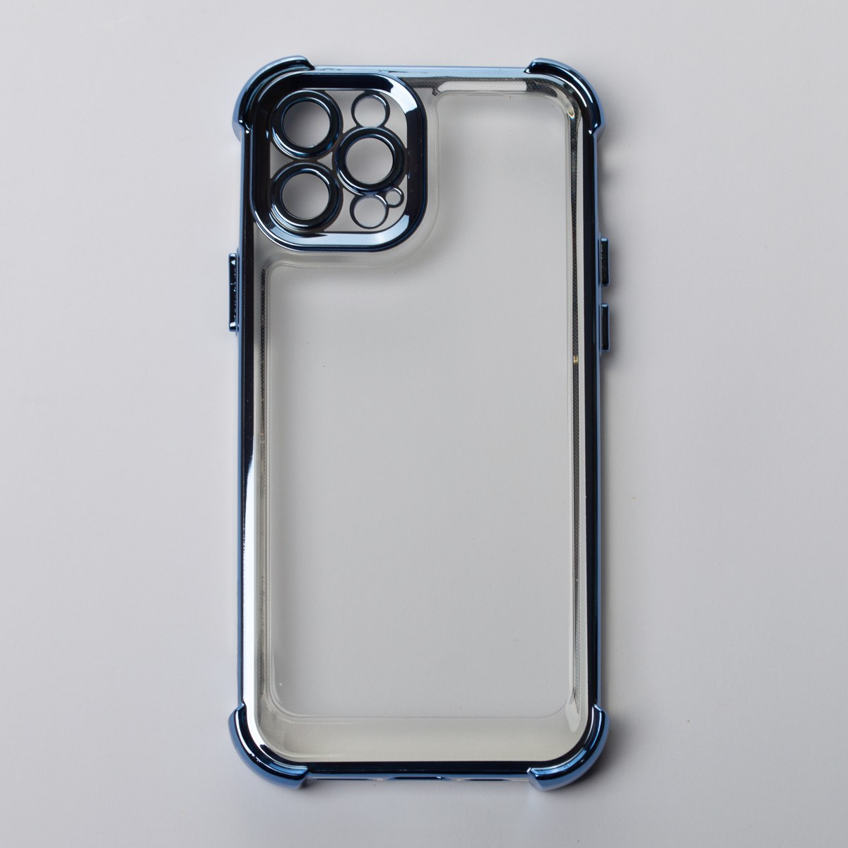 Пластиковый чехол FRAME CORNER для iPhone 12 Pro Max синий