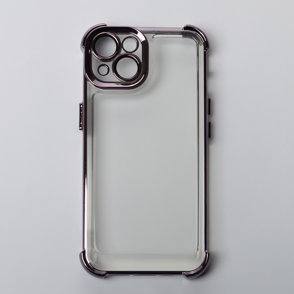 Пластиковый чехол FRAME CORNER для iPhone 14 фиолетовый