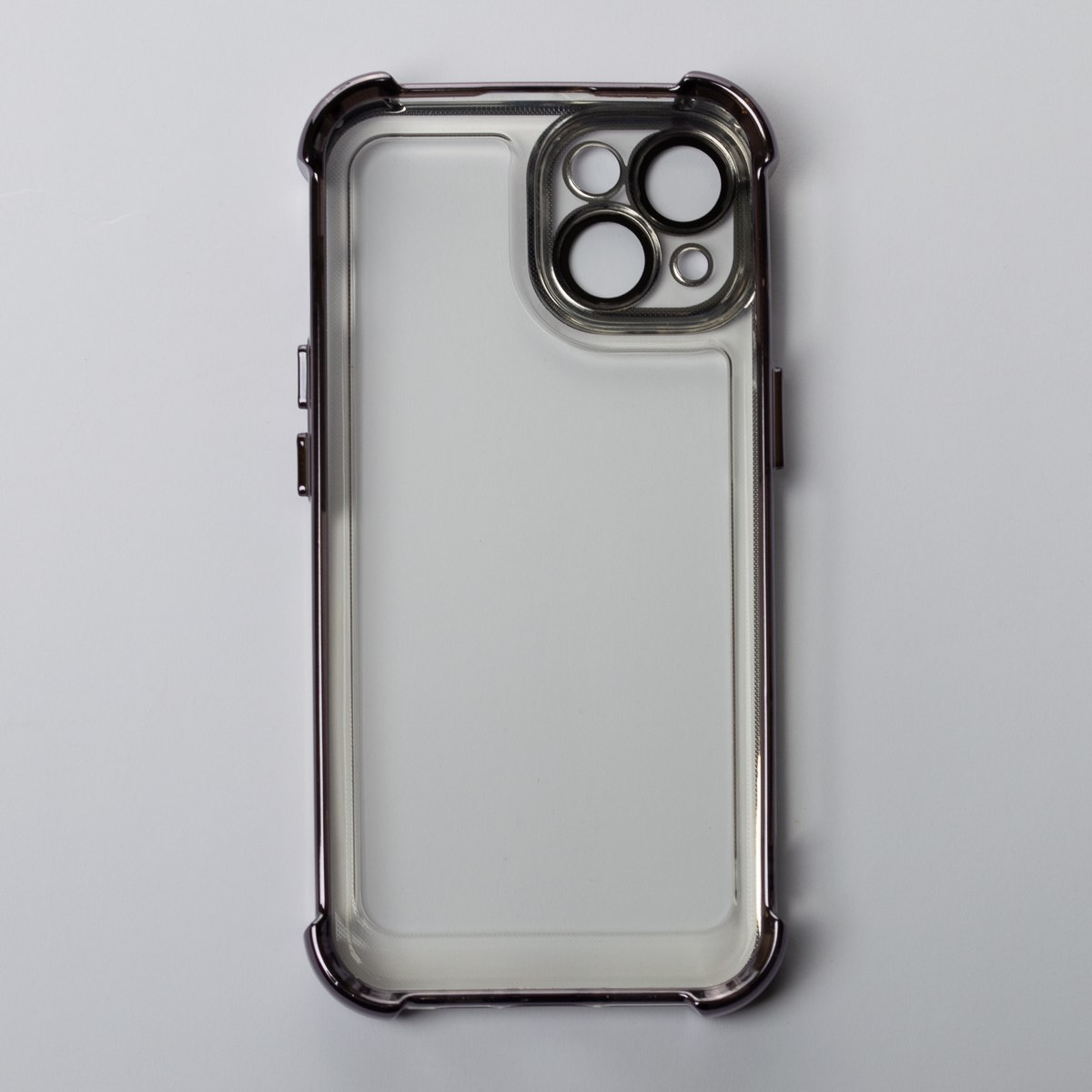 Пластиковый чехол FRAME CORNER для iPhone 14 фиолетовый