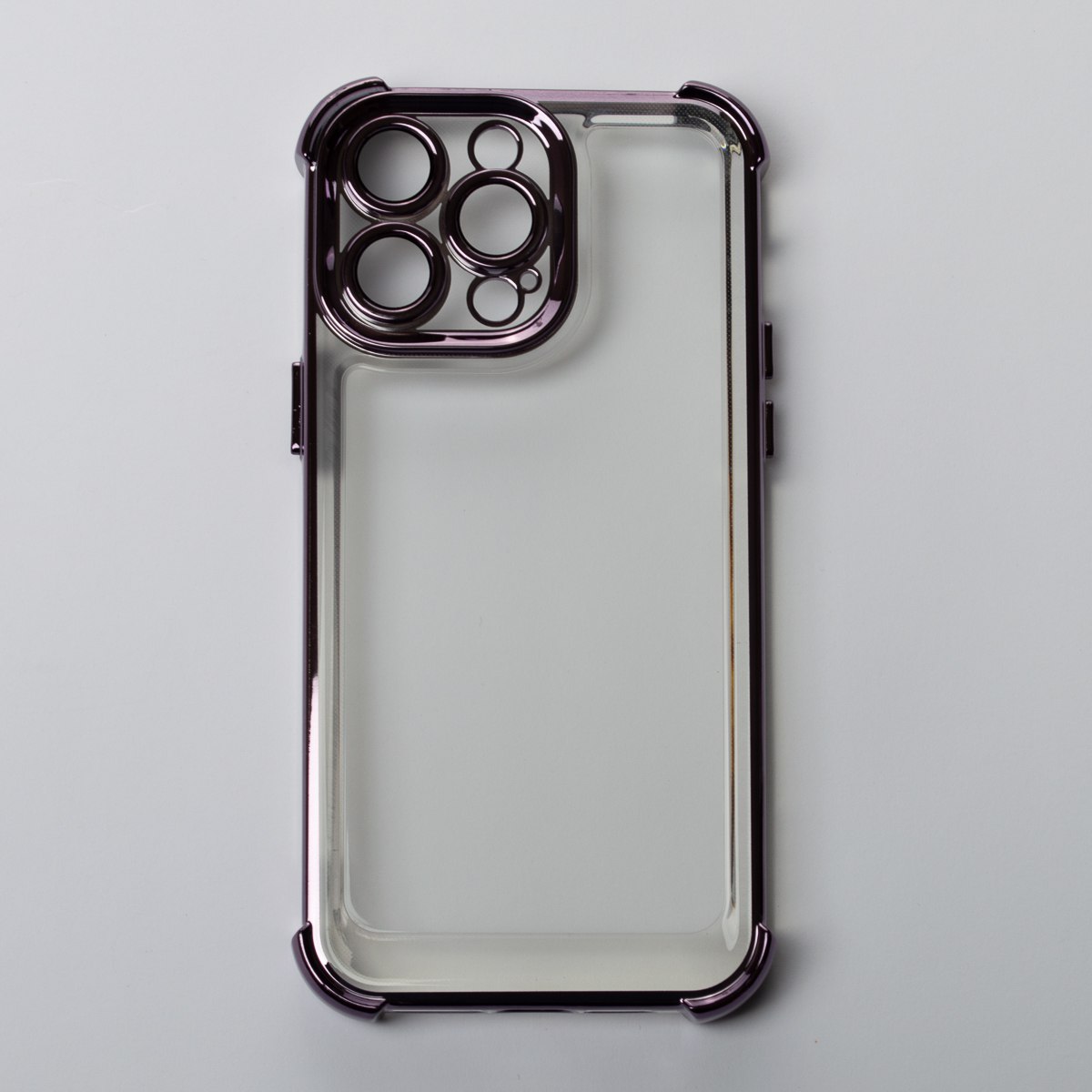 Пластиковый чехол FRAME CORNER для iPhone 14 Pro Max фиолетовый