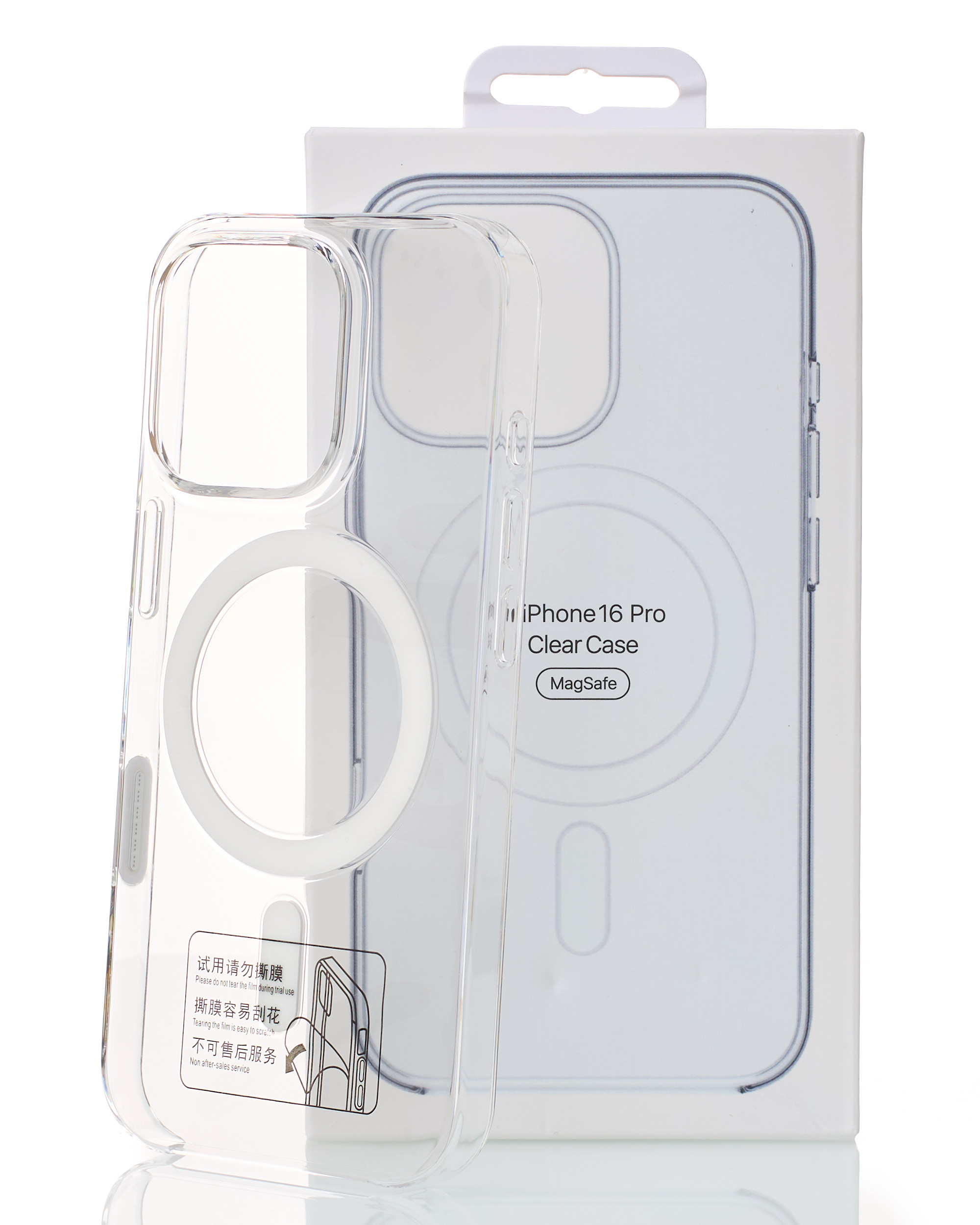 Пластиковый чехол Lux Clear с поддержкой MagSafe для iPhone 16 Pro (AI) Clear