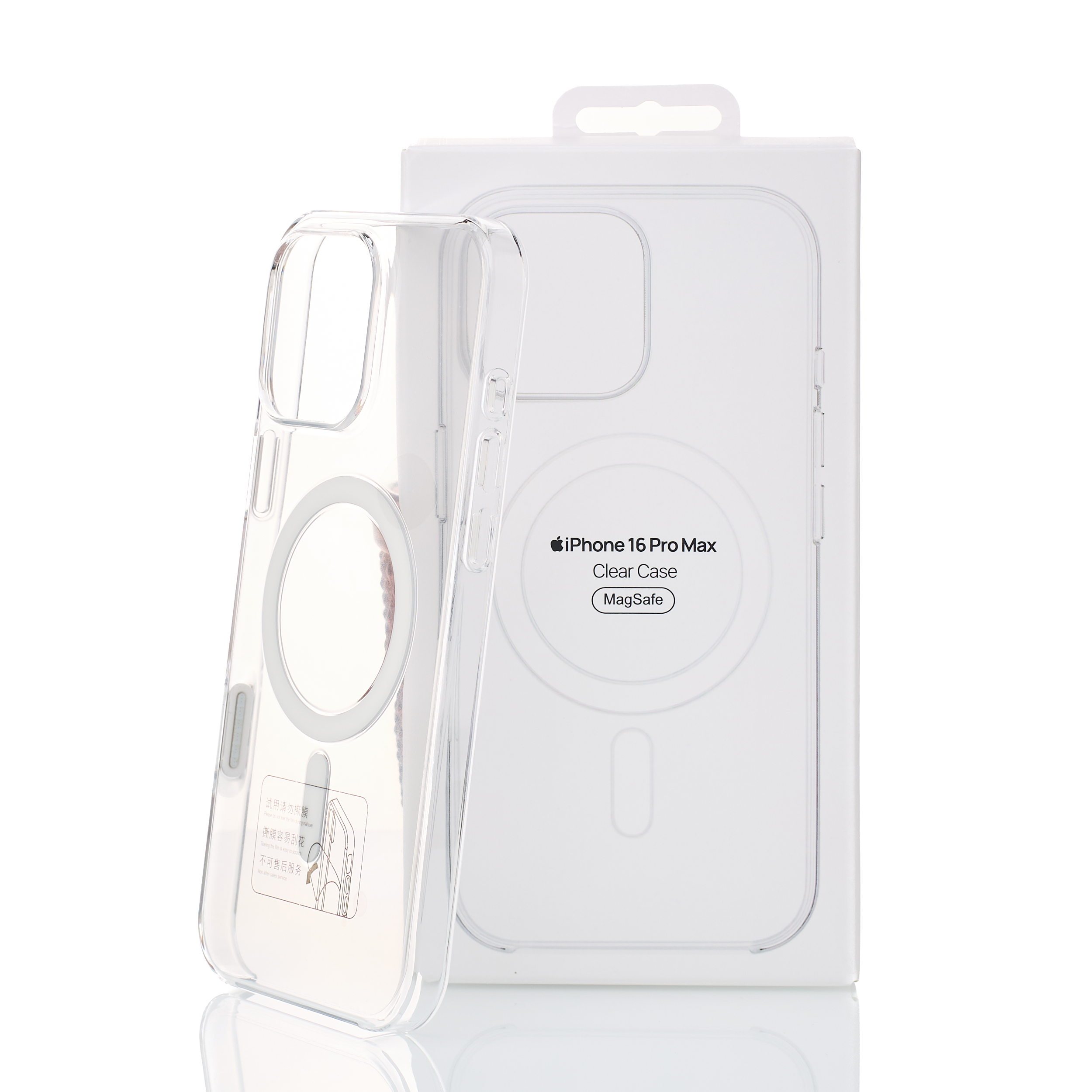 Пластиковый чехол Lux Clear с поддержкой MagSafe для iPhone 16 Pro Max (AI) Clear