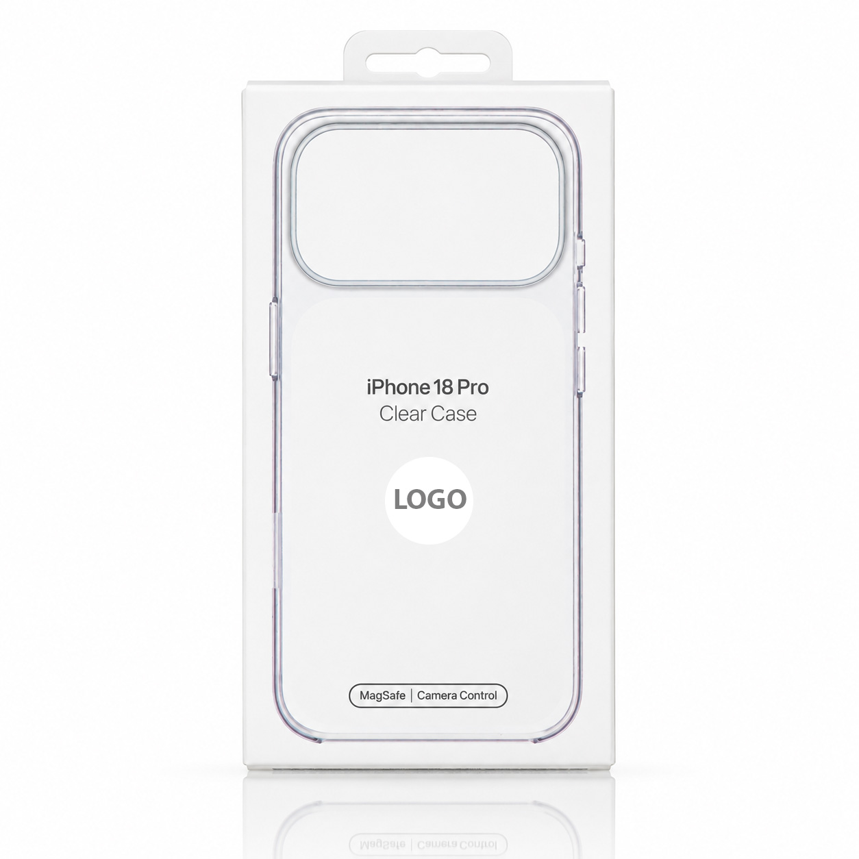 Пластиковый чехол Lux Clear с поддержкой MagSafe для iPhone 18 Pro (AI) White