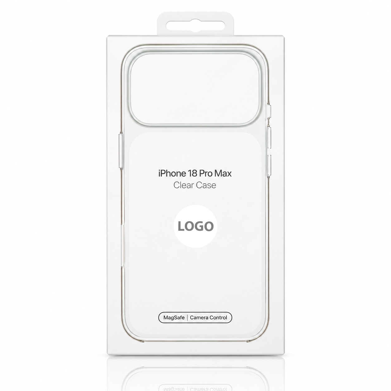Пластиковый чехол Lux Clear с поддержкой MagSafe для iPhone 18 Pro Max (AI) White