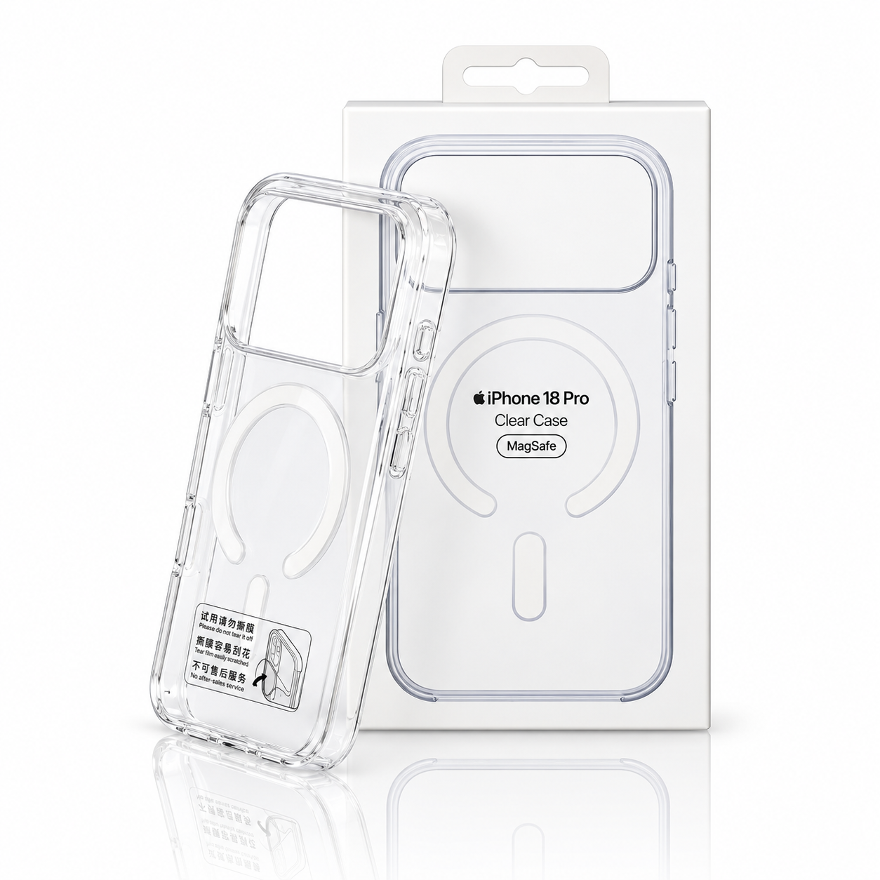 Пластиковый чехол Lux Clear с поддержкой MagSafe для iPhone 18 Pro (AI) Clear