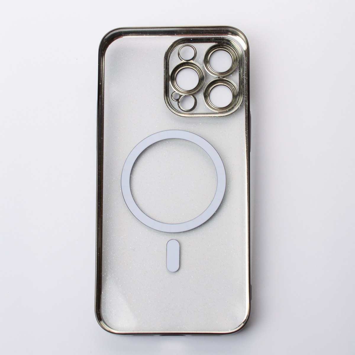 Пластиковый чехол MagSafe "Glitter" для iPhone 14 Pro черный