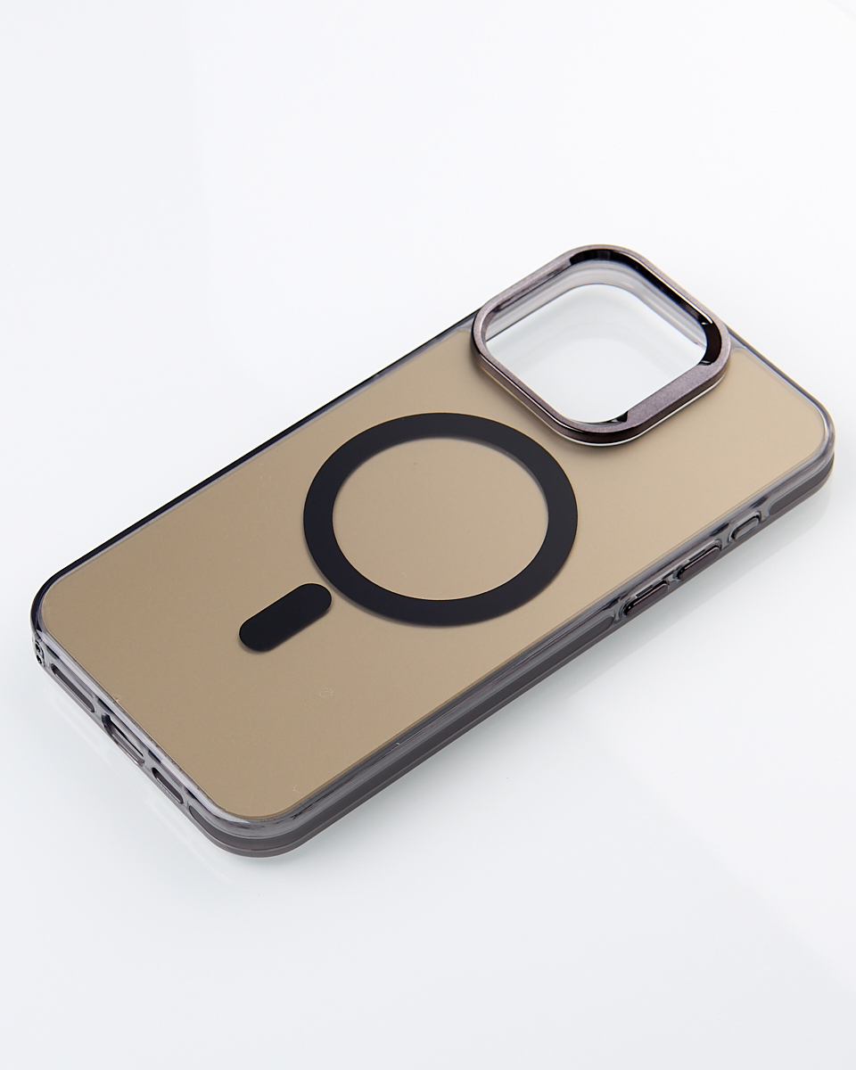 Полиуритановый чехол IMD Colors с поддержкой MagSafe для iPhone 12 / iPhone 12 Pro черный