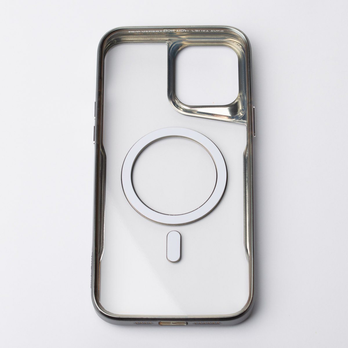 Пластиковый чехол MagSafe NEWZONE для iPhone 15 Pro серый